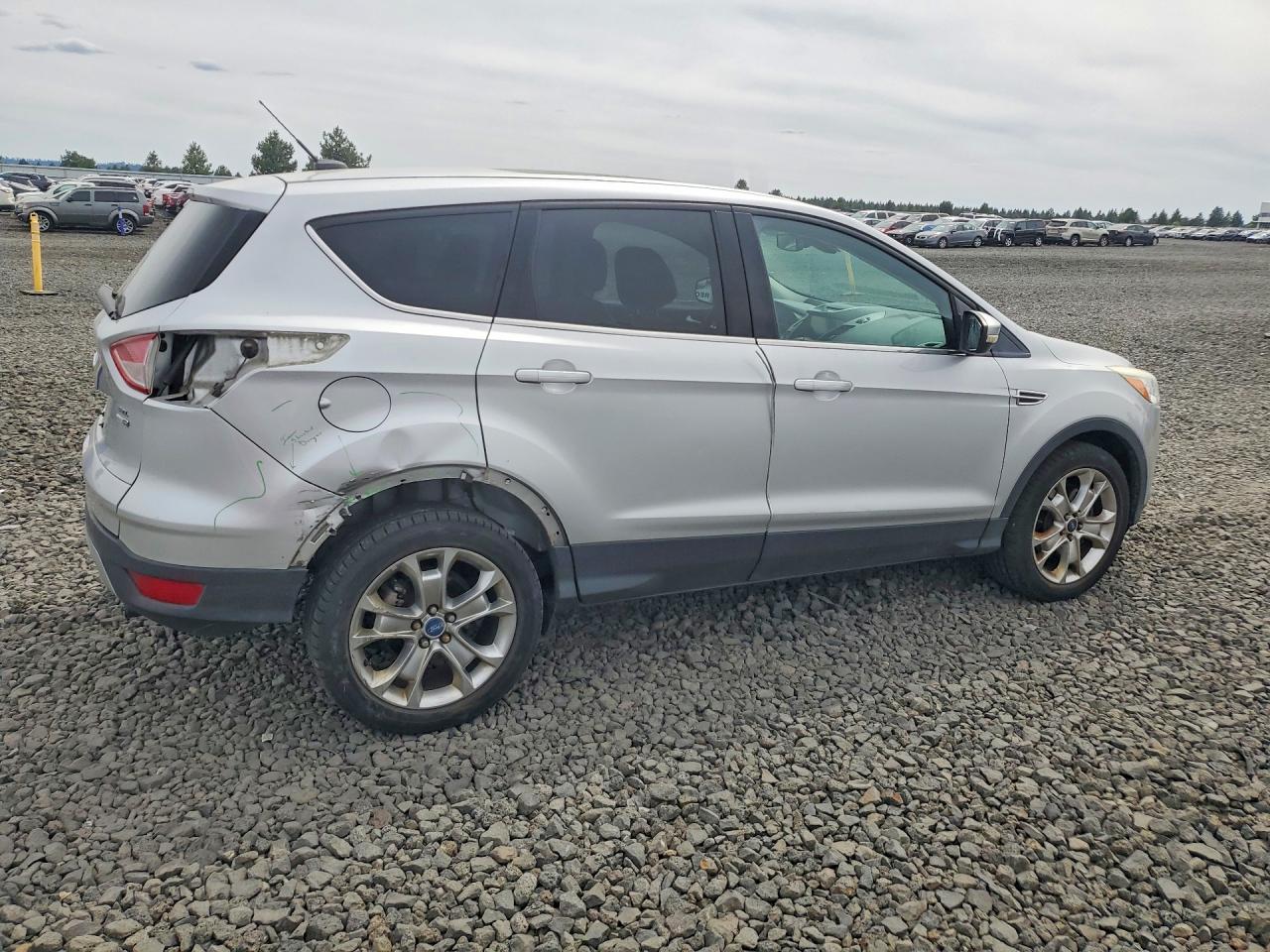 2013 Ford Escape Sel Silver vin: 1FMCU9HX6DUC63370