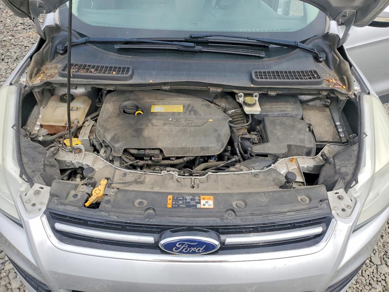 2013 Ford Escape Sel Silver vin: 1FMCU9HX6DUC63370