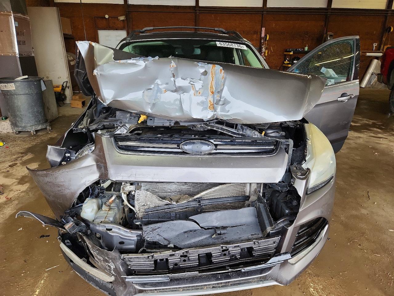 2013 Ford Escape Sel Gray vin: 1FMCU9HX6DUD30761