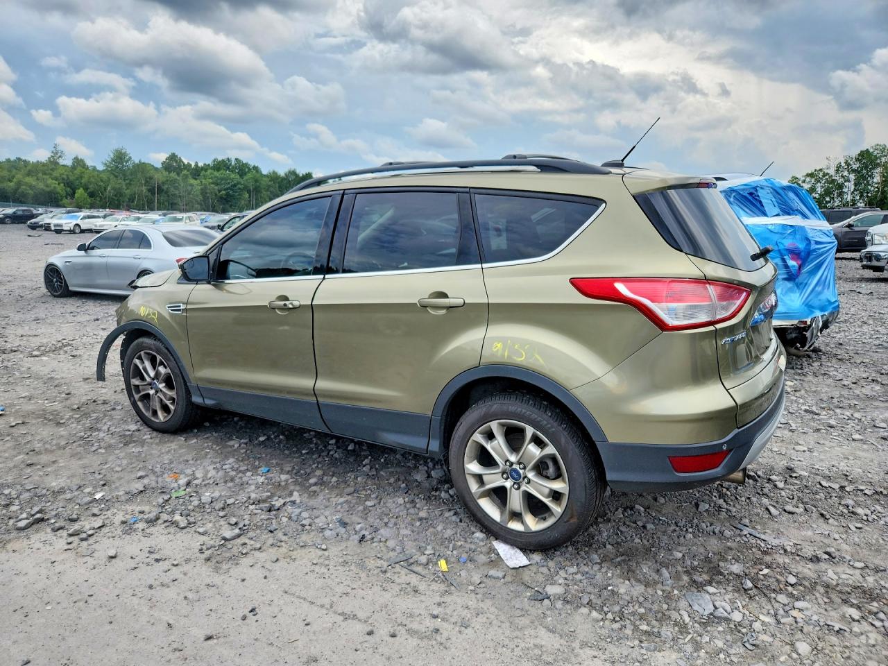 2013 Ford Escape Sel Green vin: 1FMCU9HX7DUA08789