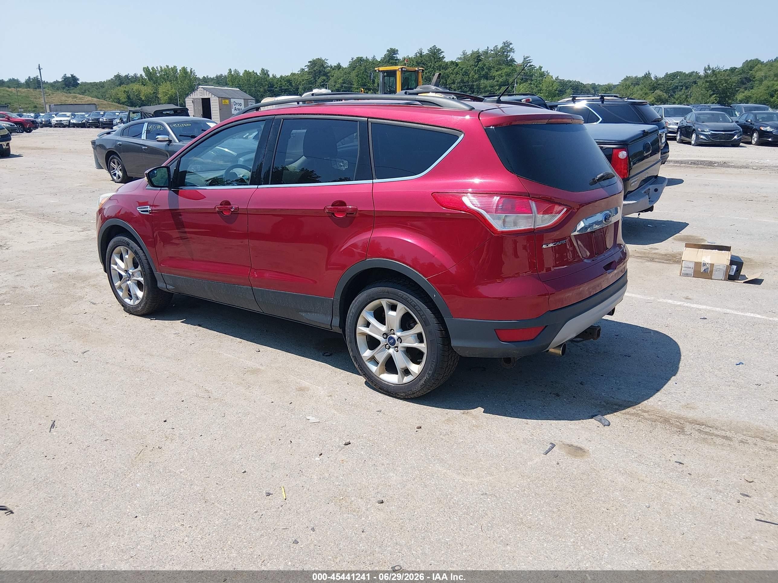 2013 Ford Escape Sel Красный vin: 1FMCU9HX7DUA28024
