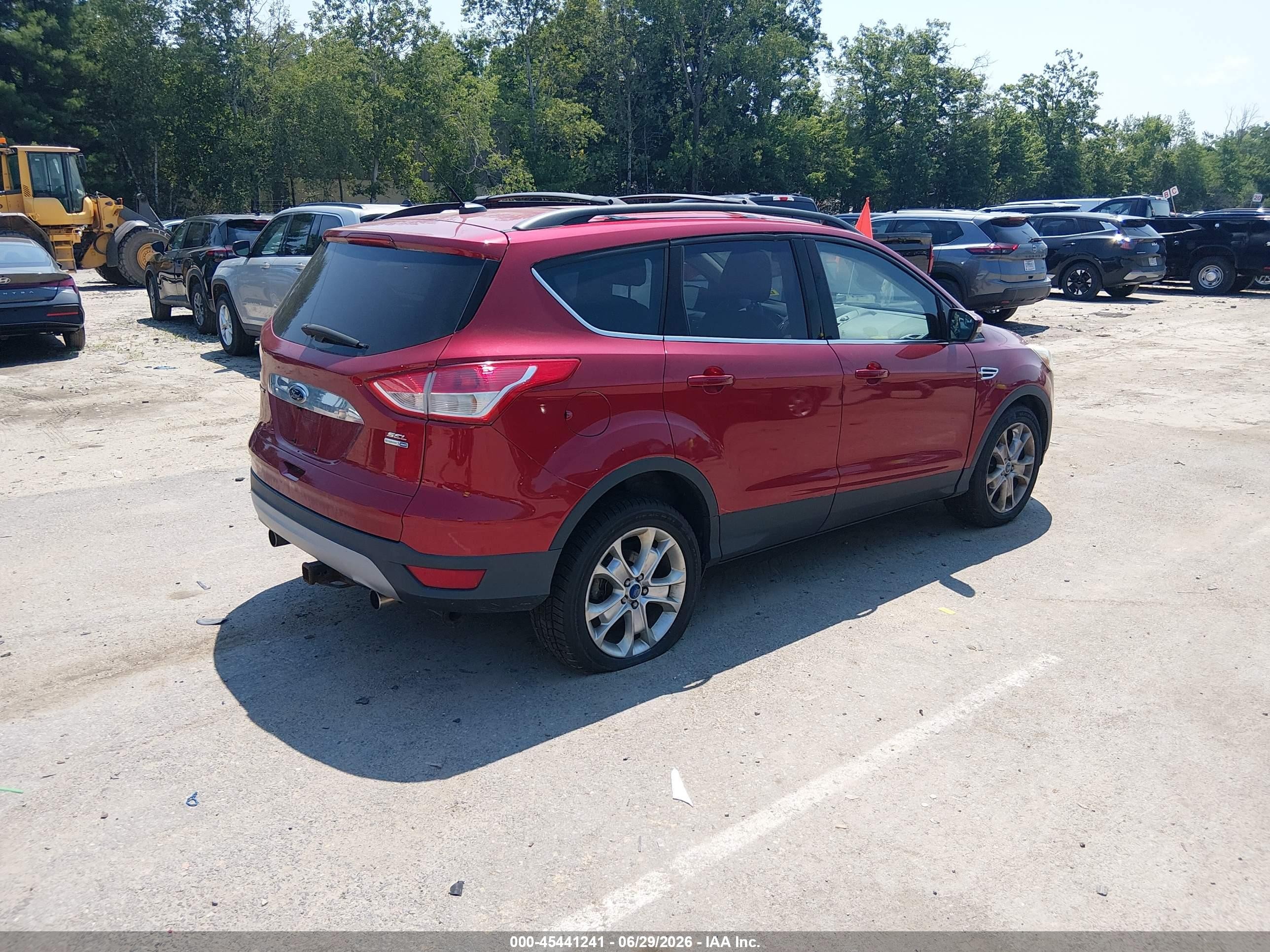 2013 Ford Escape Sel Красный vin: 1FMCU9HX7DUA28024