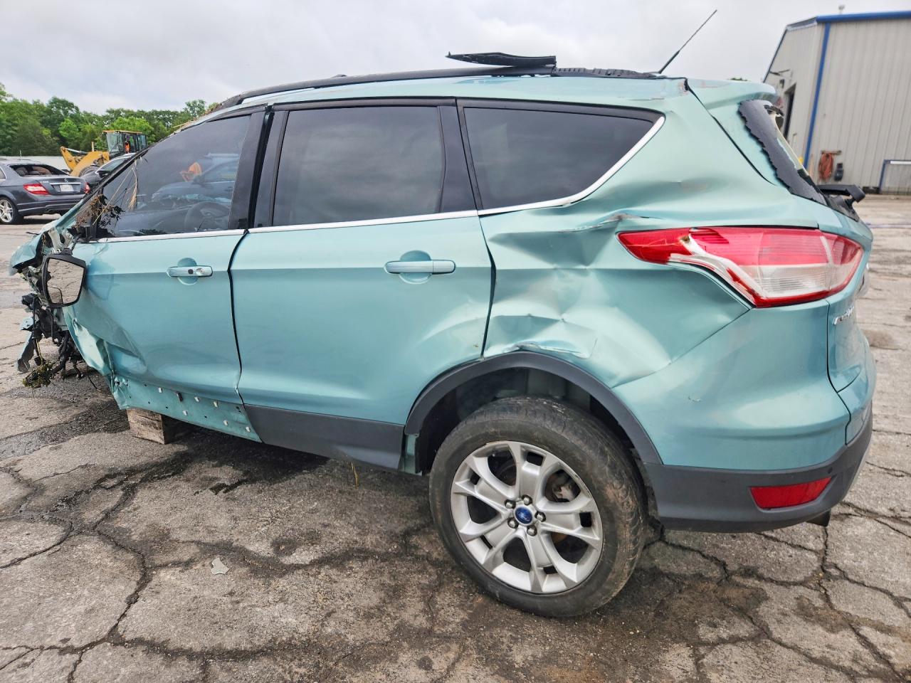 2013 Ford Escape Sel Turquoise vin: 1FMCU9HX7DUB00565