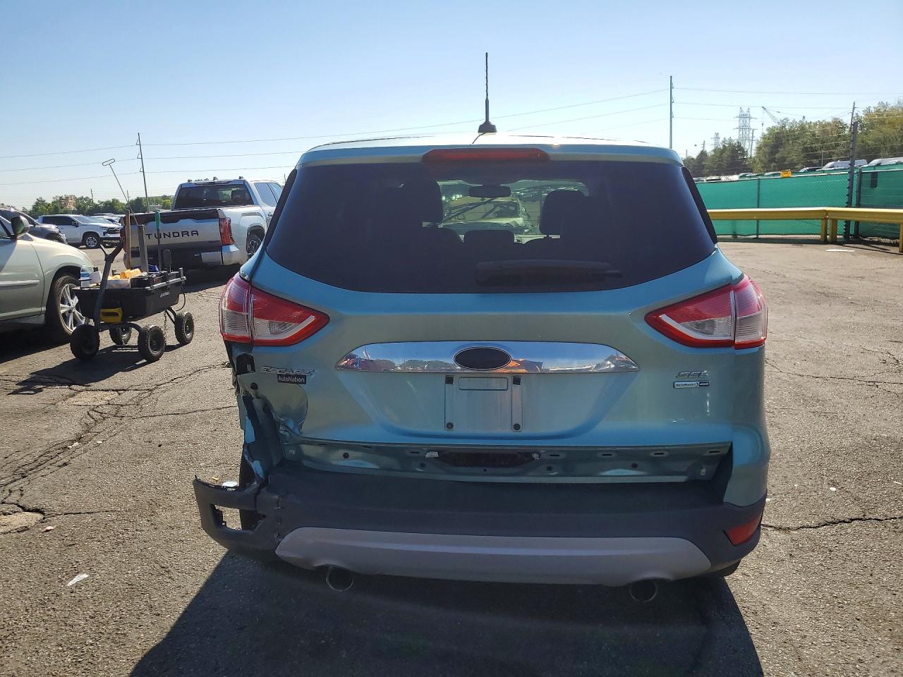 2013 Ford Escape Sel Turquoise vin: 1FMCU9HX7DUB55243