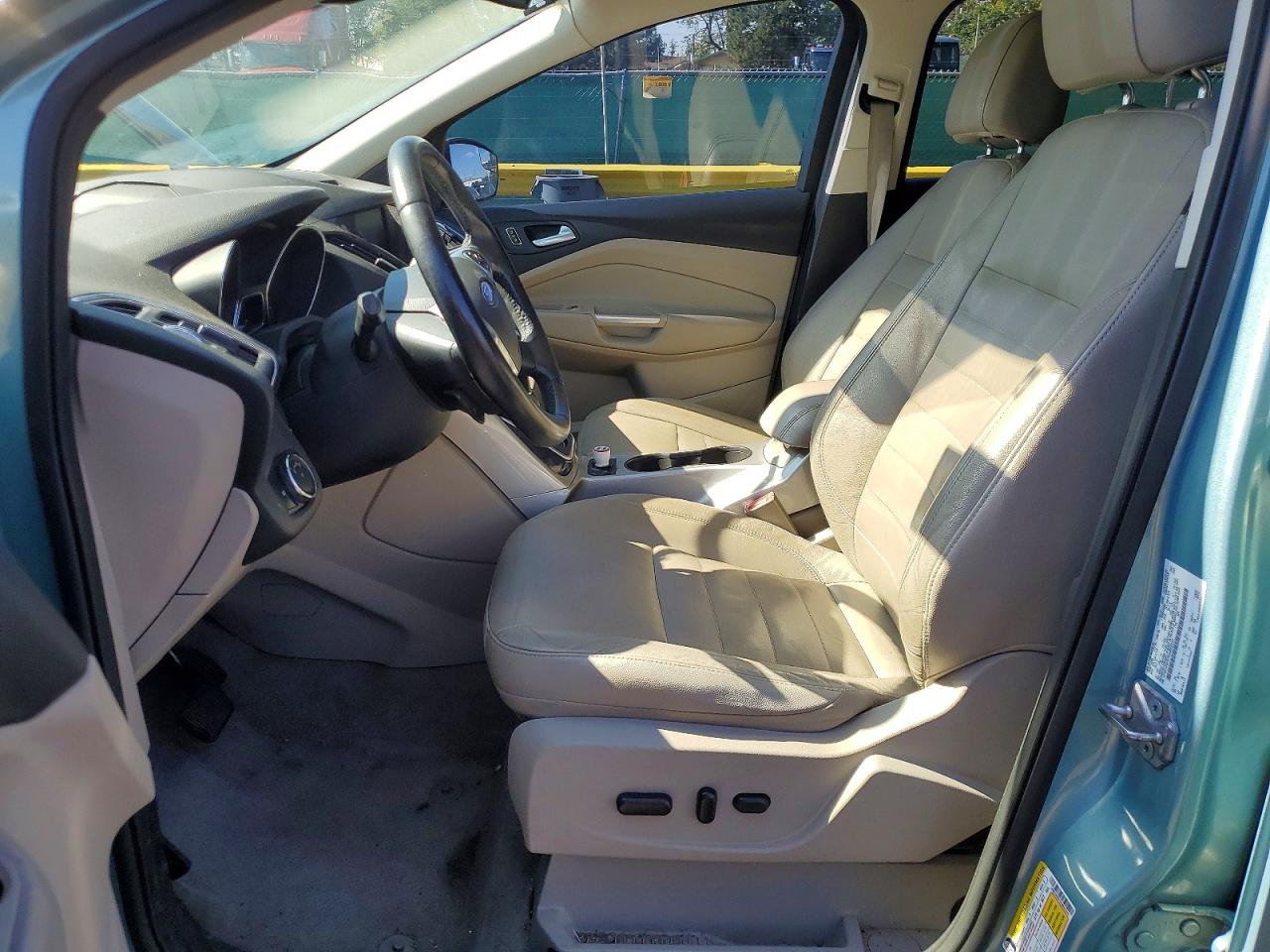 2013 Ford Escape Sel Turquoise vin: 1FMCU9HX7DUB55243