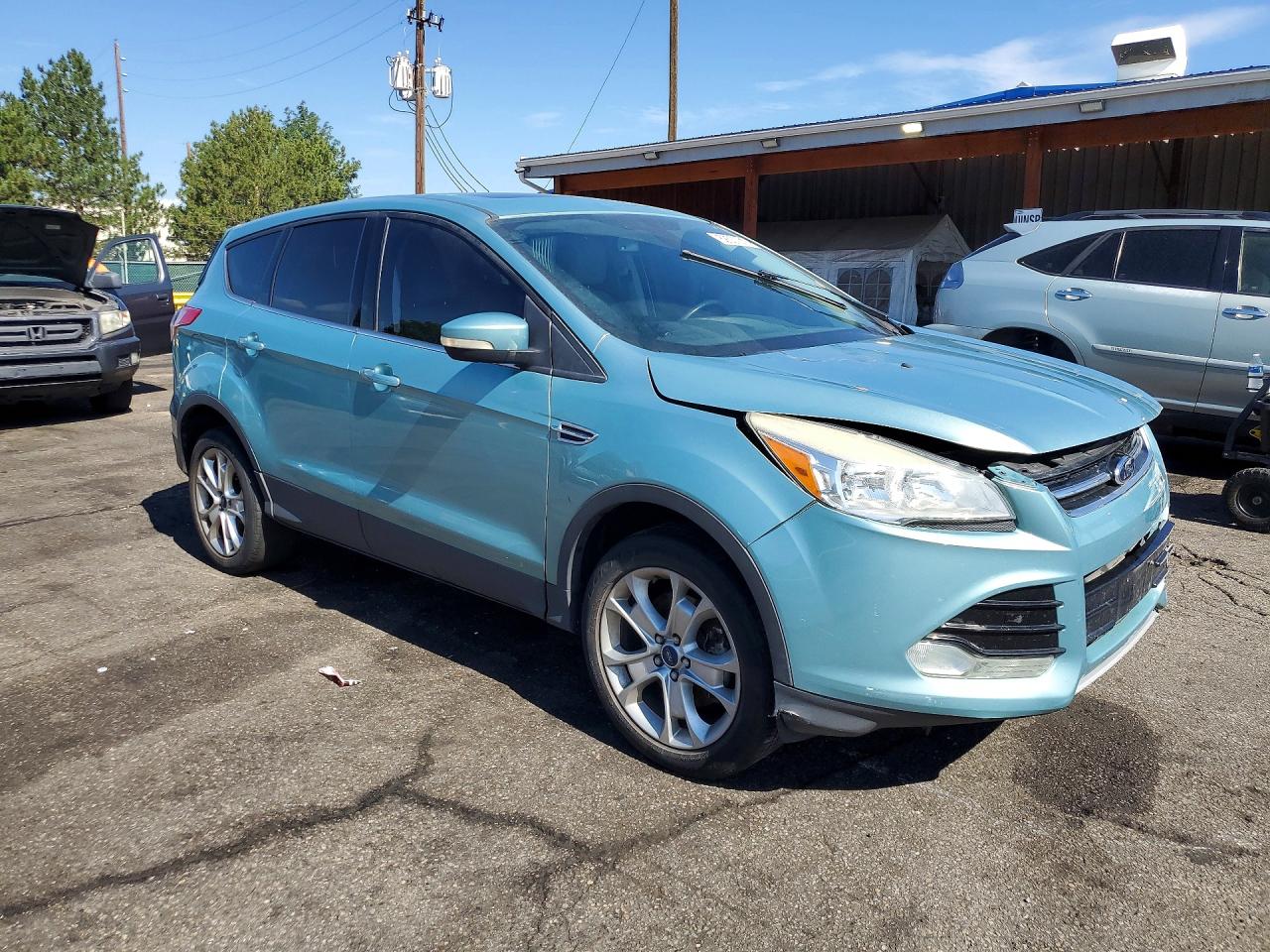 2013 Ford Escape Sel Turquoise vin: 1FMCU9HX7DUB55243