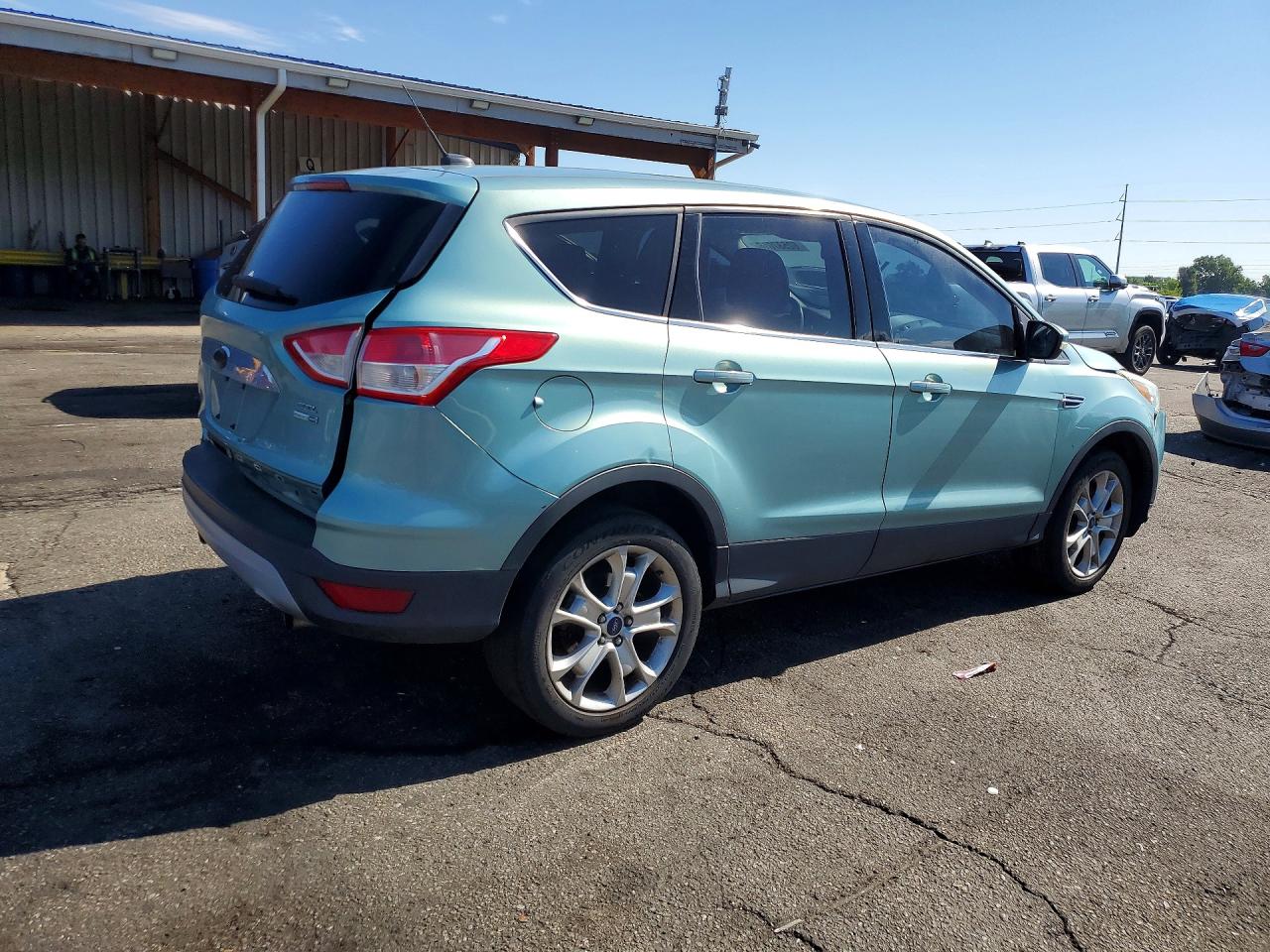 2013 Ford Escape Sel Turquoise vin: 1FMCU9HX7DUB55243