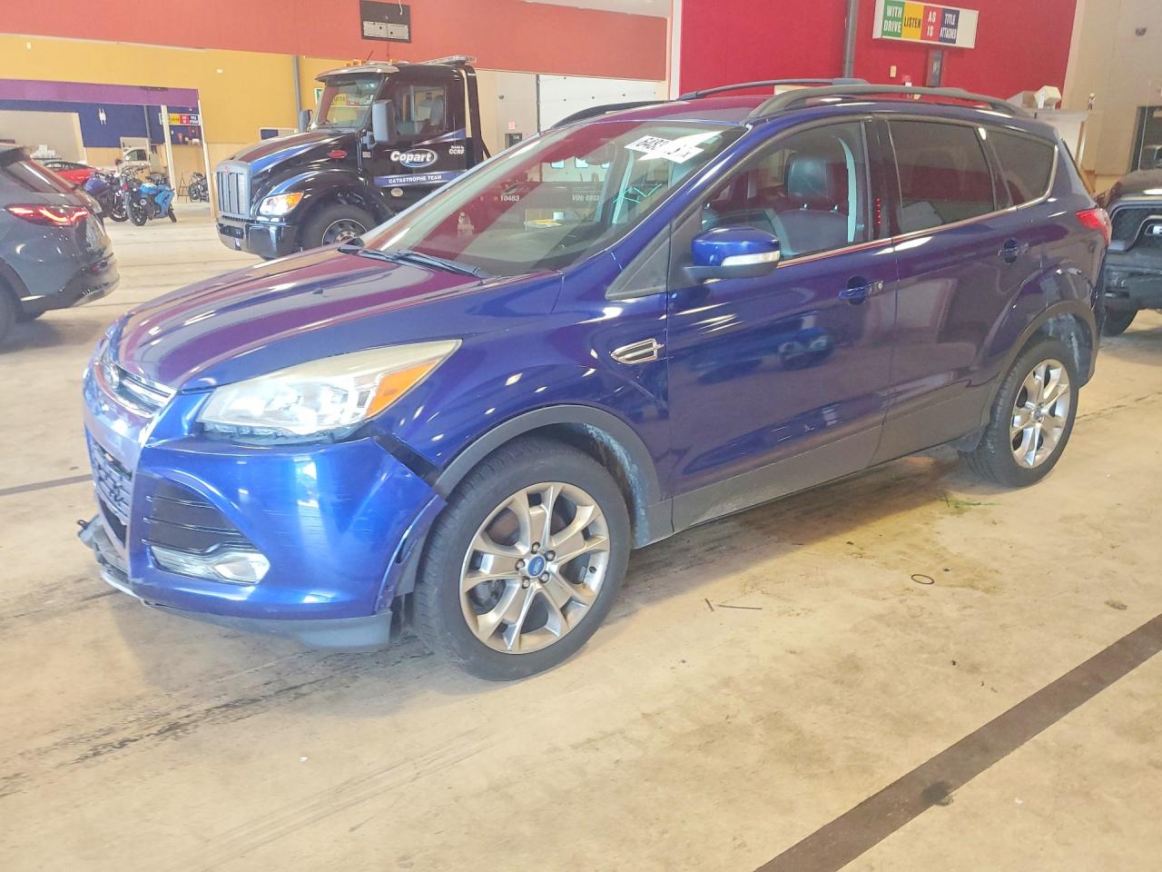 2013 Ford Escape Sel Синий vin: 1FMCU9HX7DUB67862
