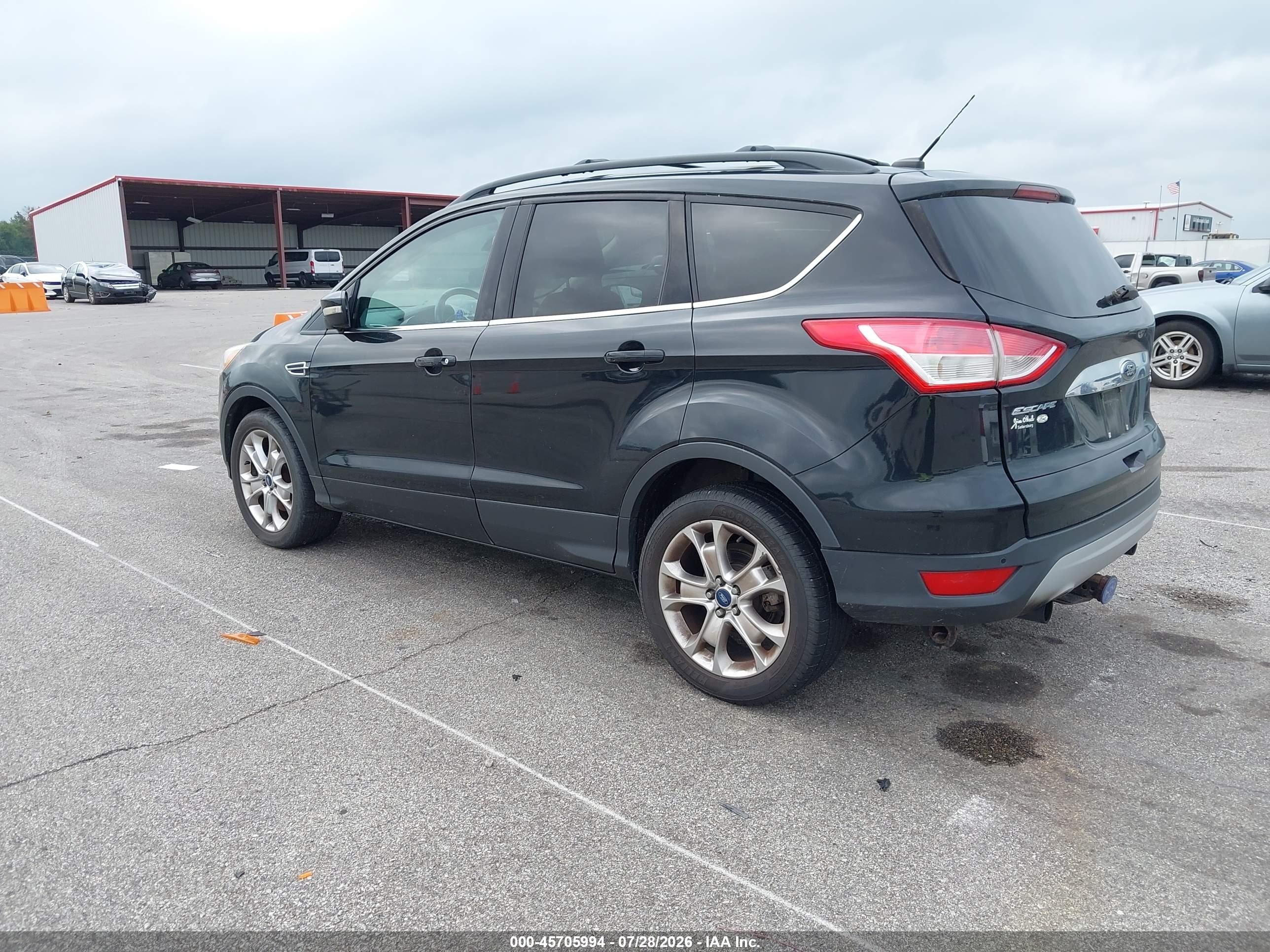 2013 Ford Escape Sel Черный vin: 1FMCU9HX7DUB94107