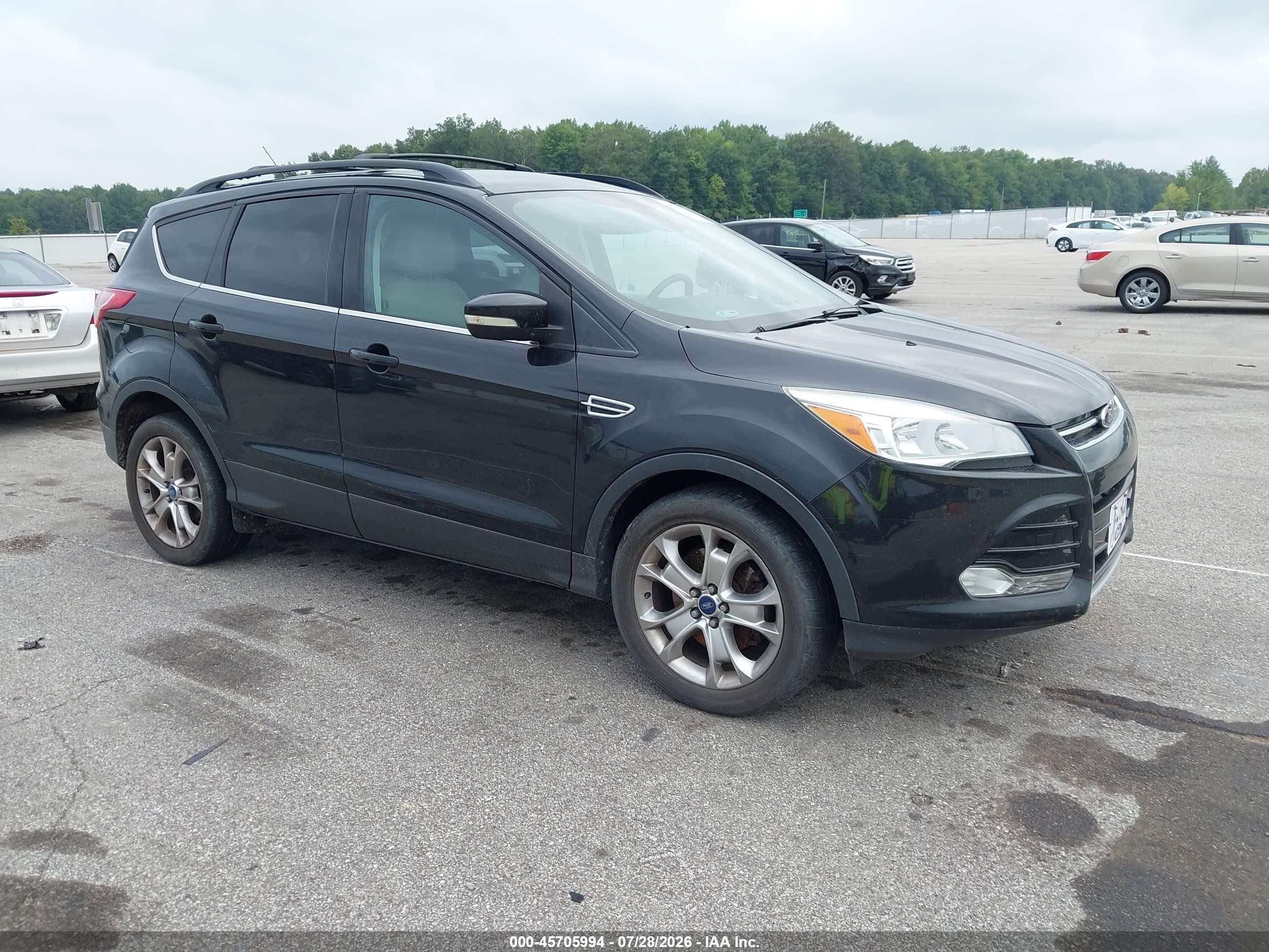 2013 Ford Escape Sel Black vin: 1FMCU9HX7DUB94107