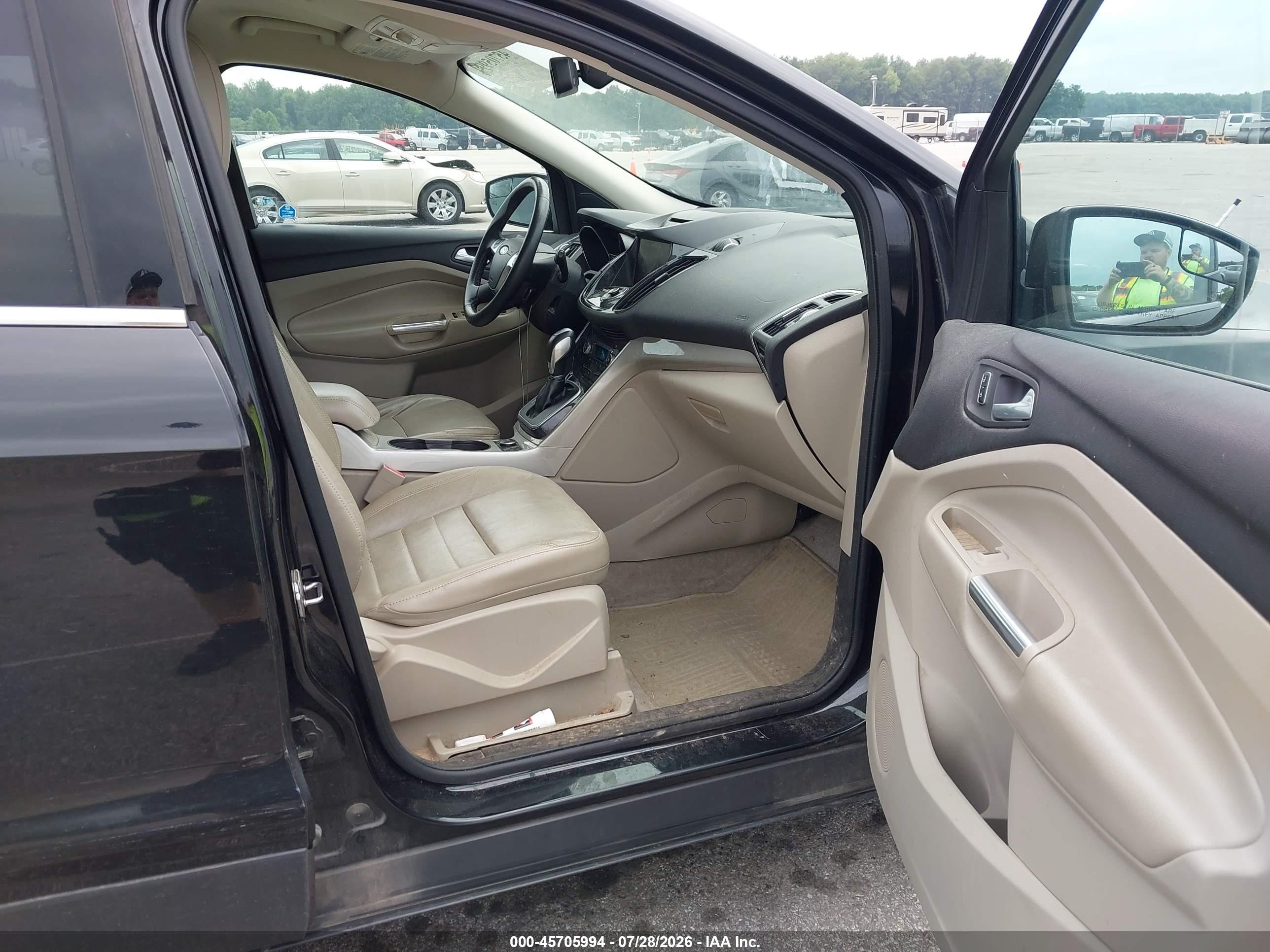 2013 Ford Escape Sel Черный vin: 1FMCU9HX7DUB94107
