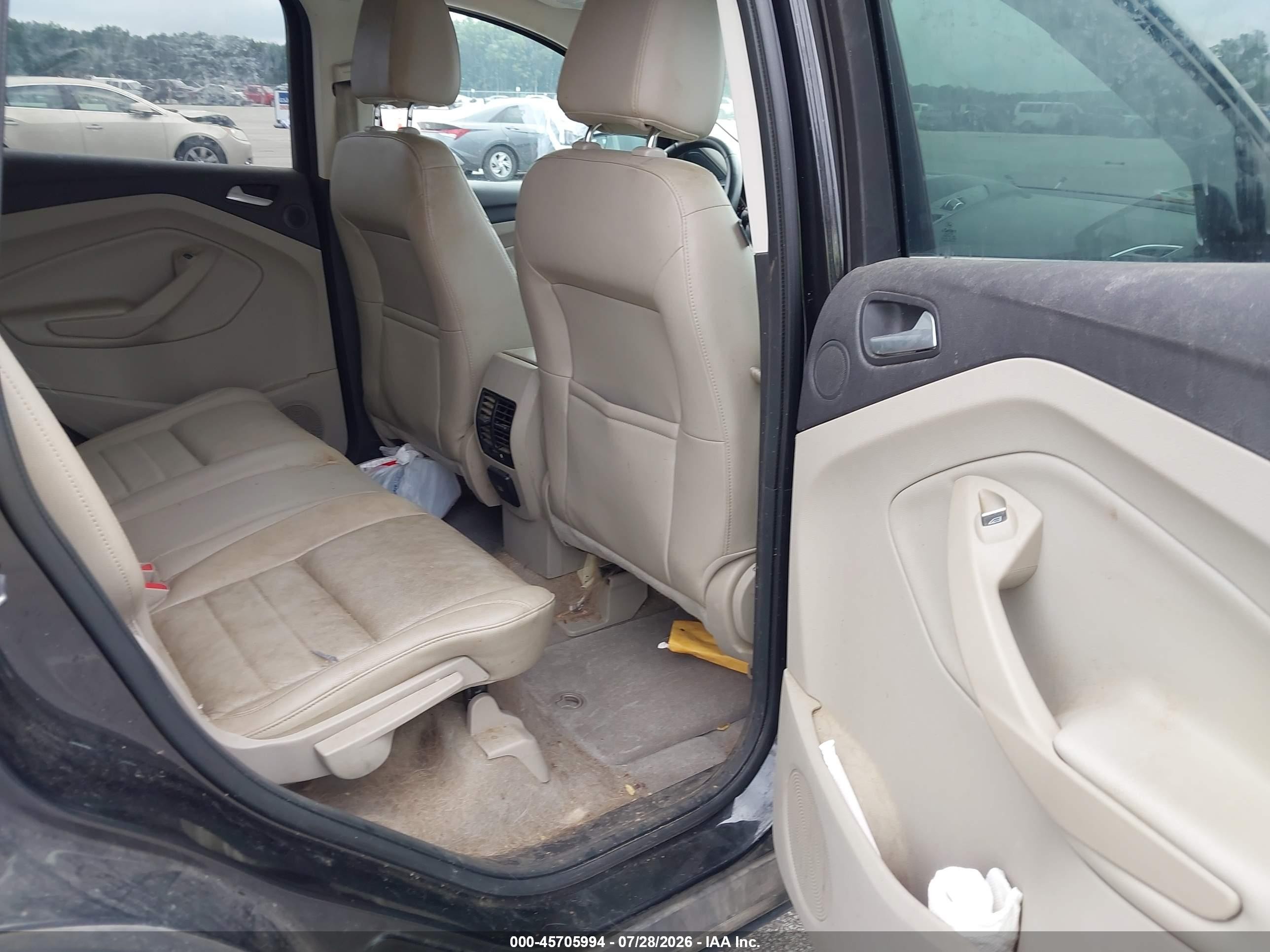 2013 Ford Escape Sel Черный vin: 1FMCU9HX7DUB94107