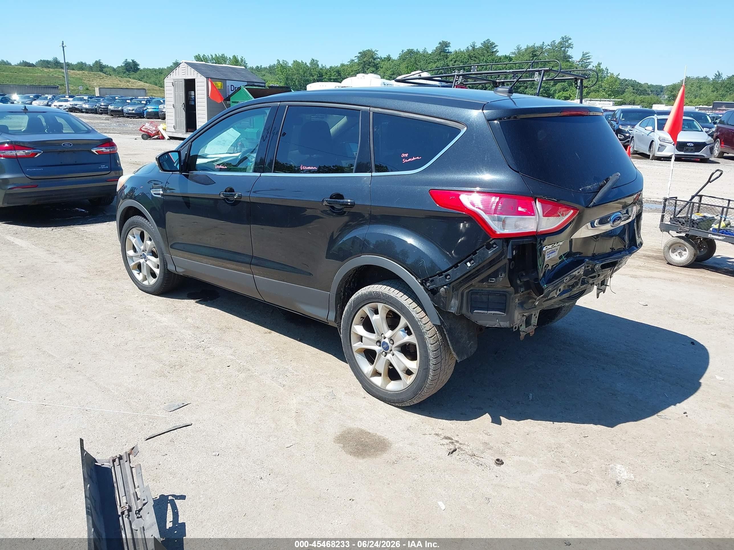 2013 Ford Escape Sel Черный vin: 1FMCU9HX7DUC18860