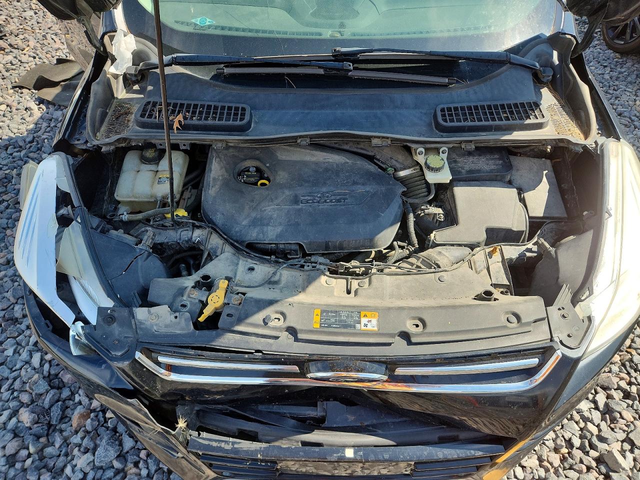 2013 Ford Escape Sel Черный vin: 1FMCU9HX8DUD19177