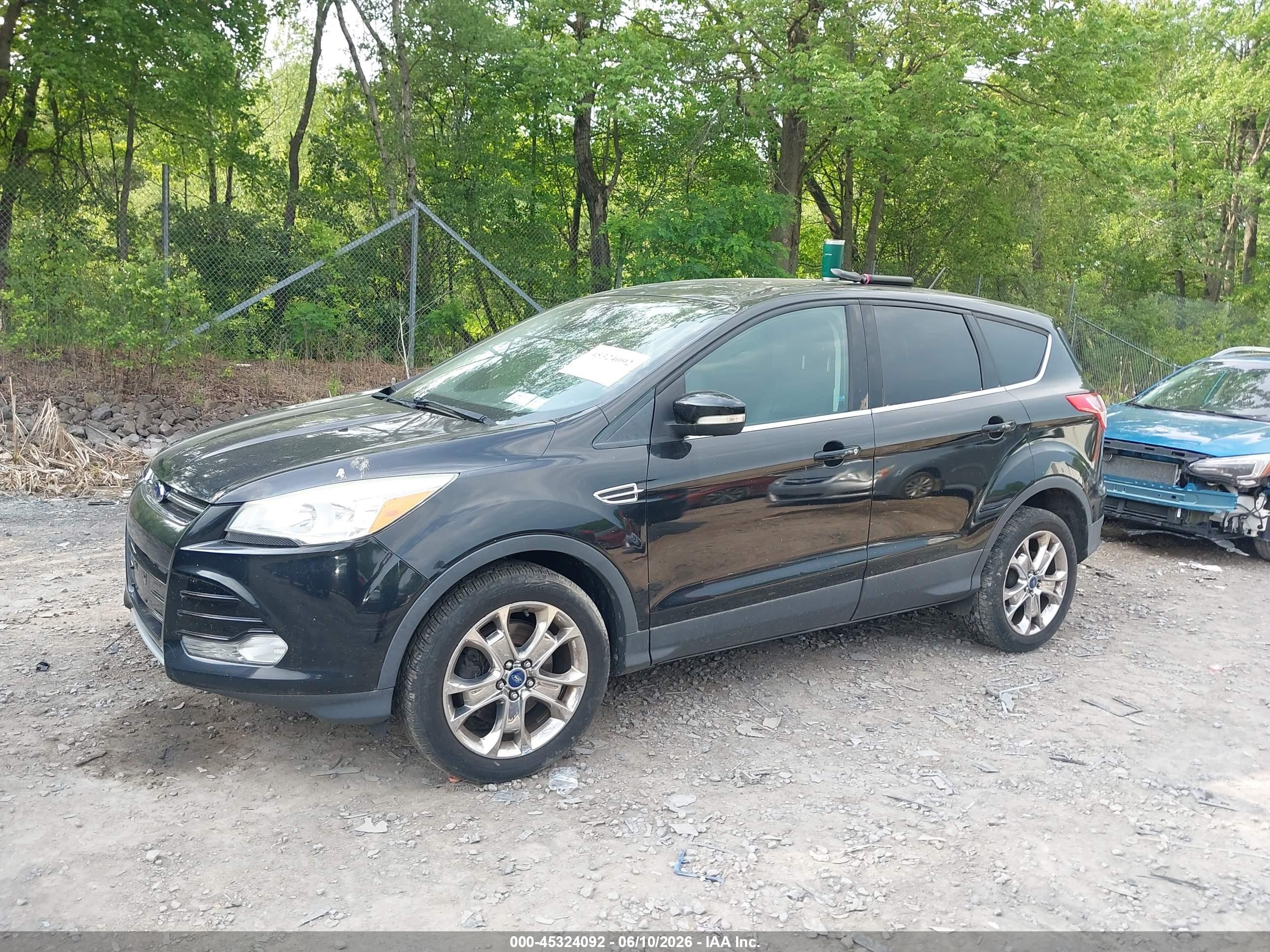 2013 Ford Escape Sel Black vin: 1FMCU9HX9DUB49461