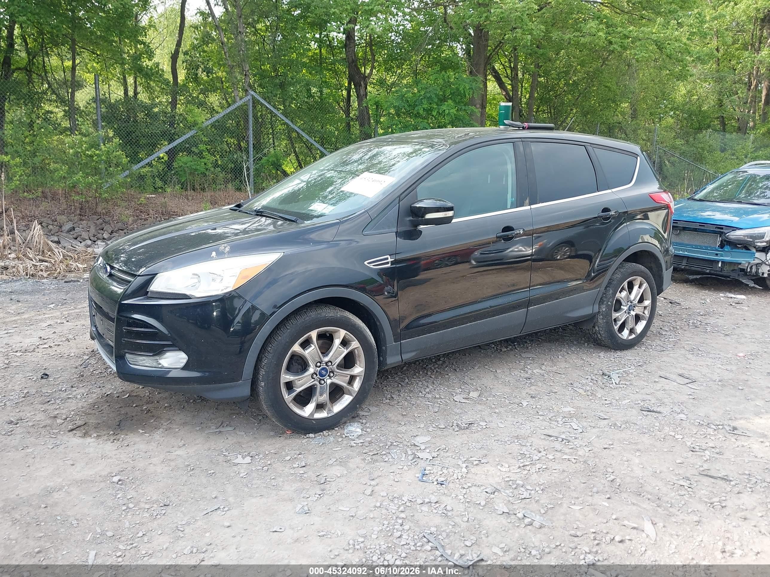 2013 Ford Escape Sel Black vin: 1FMCU9HX9DUB49461