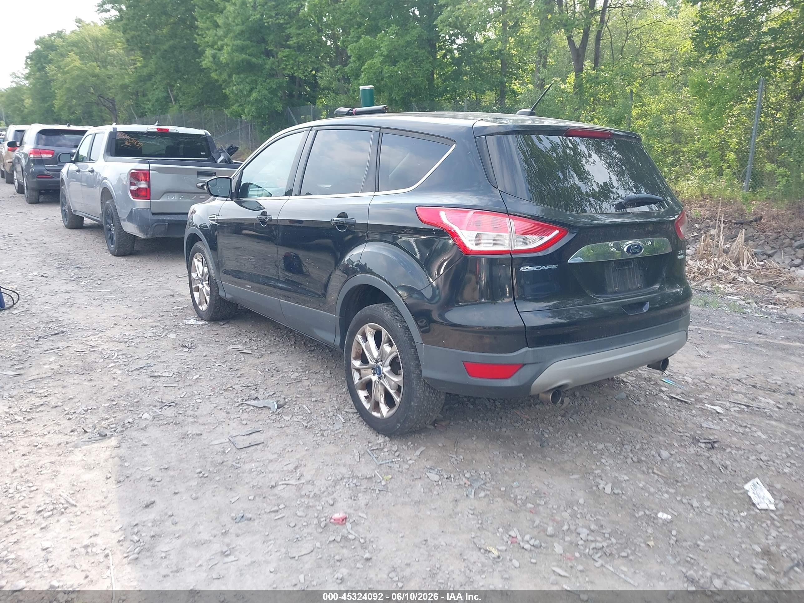 2013 Ford Escape Sel Black vin: 1FMCU9HX9DUB49461