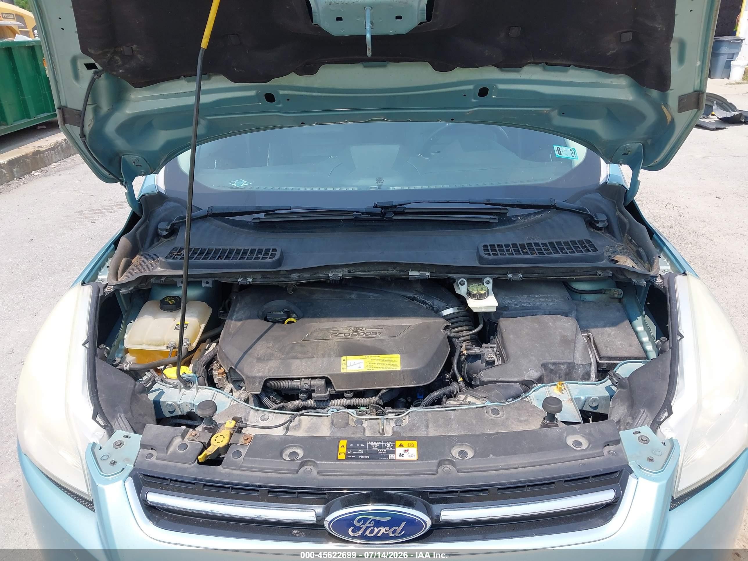 2013 Ford Escape Sel Teal vin: 1FMCU9HX9DUC48698