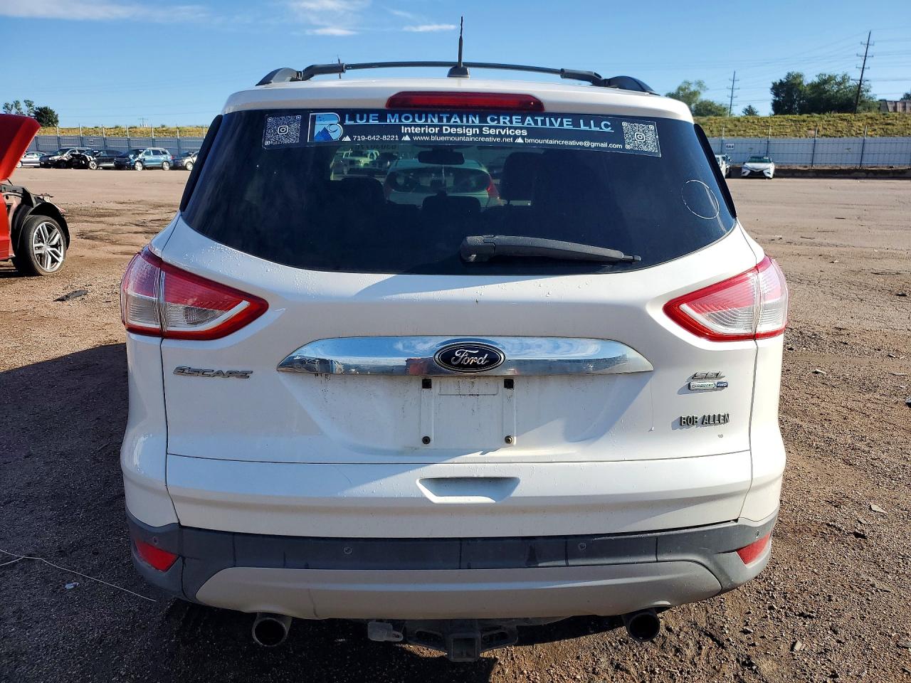 2013 Ford Escape Sel White vin: 1FMCU9HXXDUA93000