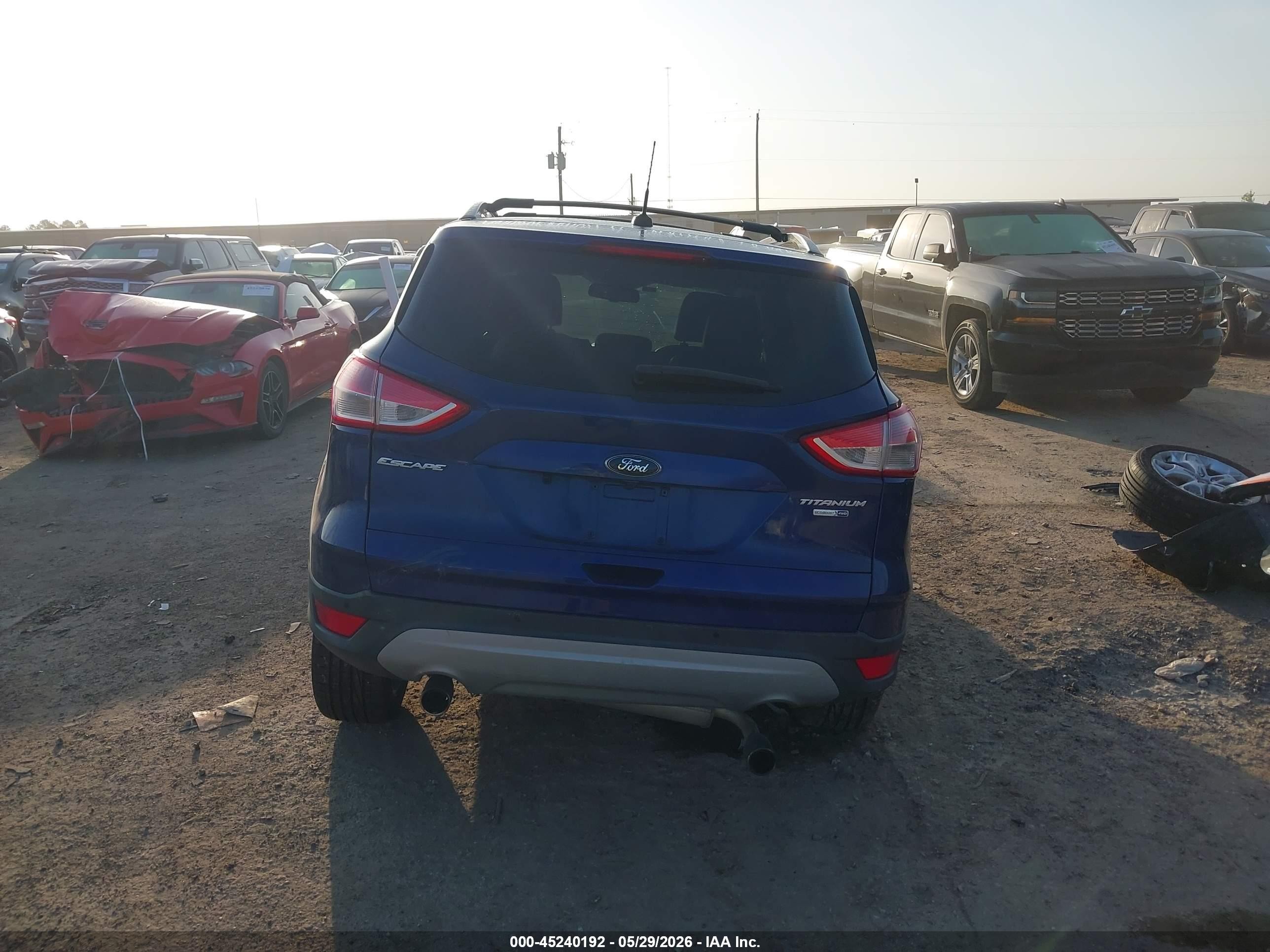 2013 Ford Escape Titanium Dark Blue vin: 1FMCU9J90DUA39961