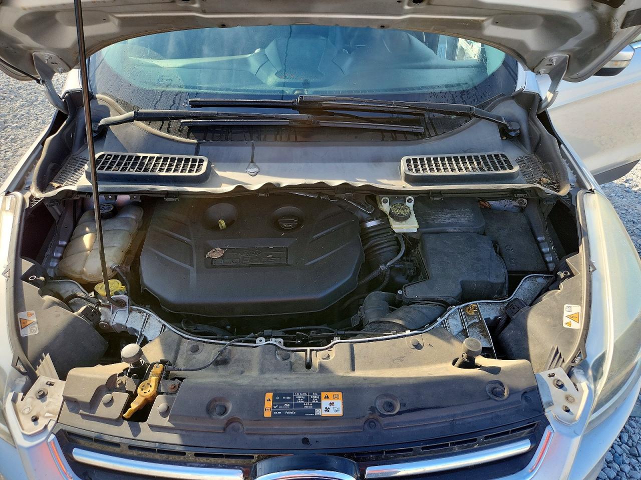 2013 Ford Escape Titanium Silver vin: 1FMCU9J90DUA57263