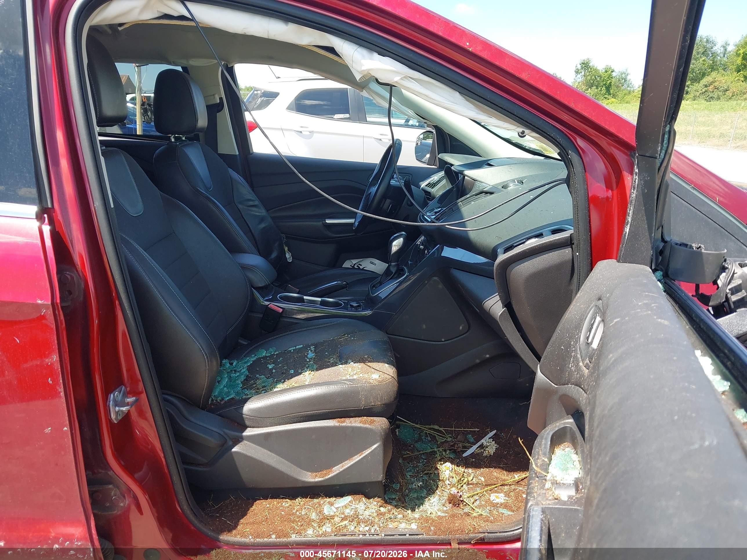 2013 Ford Escape Titanium Red vin: 1FMCU9J90DUB05599