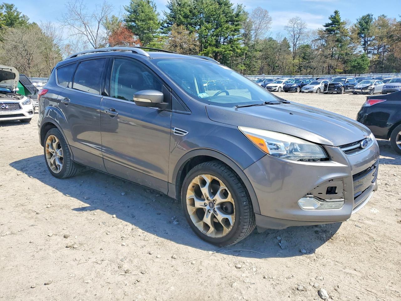 2013 Ford Escape Titanium Gray vin: 1FMCU9J90DUC18419