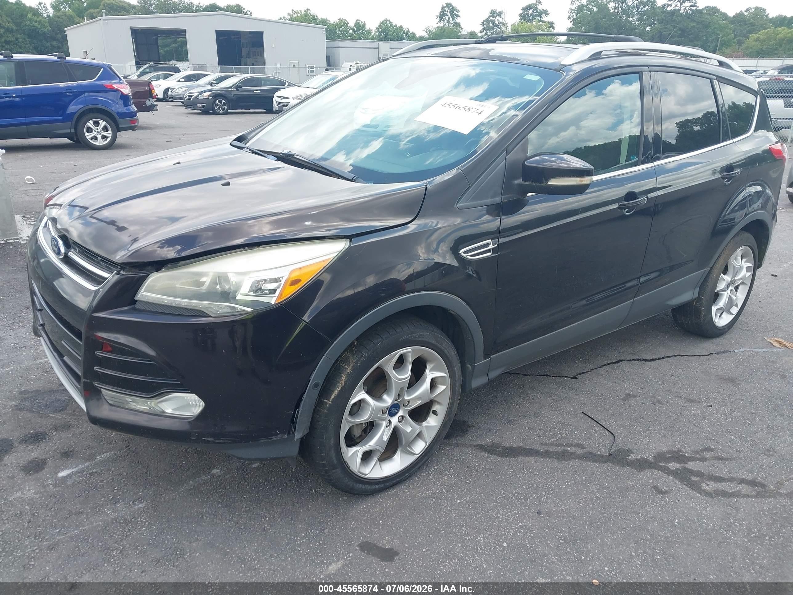 2013 Ford Escape Titanium Dark Brown vin: 1FMCU9J90DUC66535