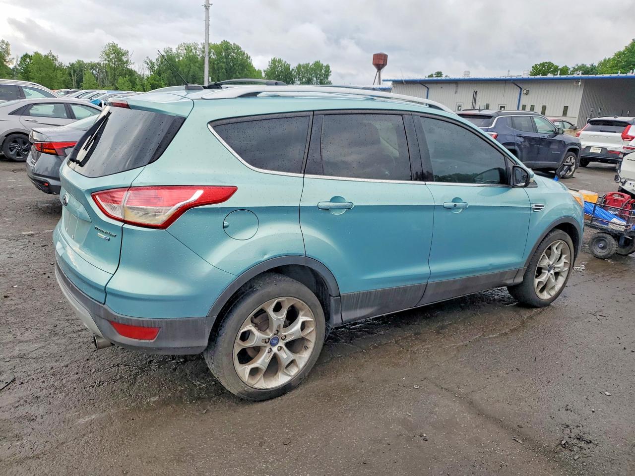 2013 Ford Escape Titanium Turquoise vin: 1FMCU9J90DUC82587