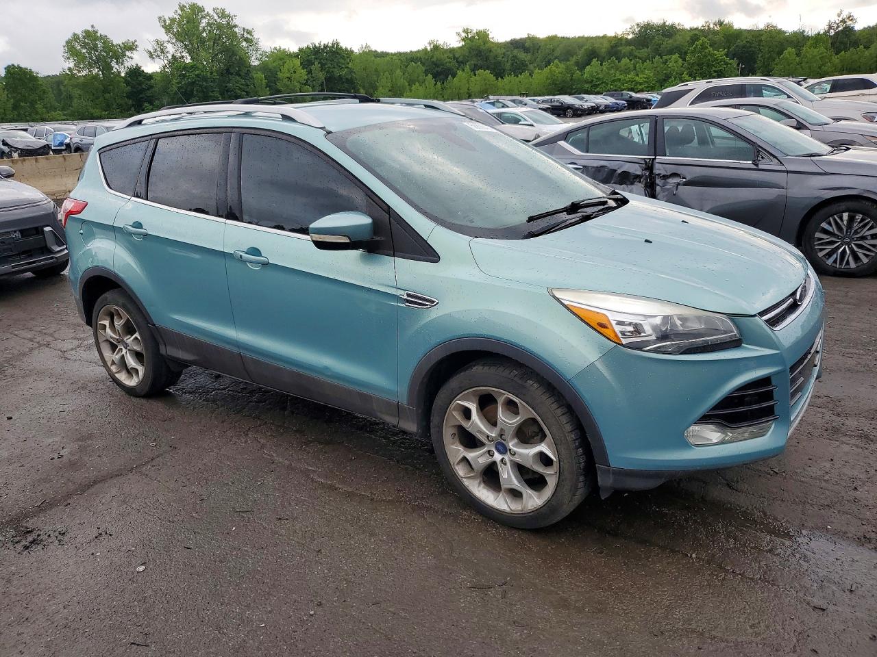 2013 Ford Escape Titanium Turquoise vin: 1FMCU9J90DUC82587