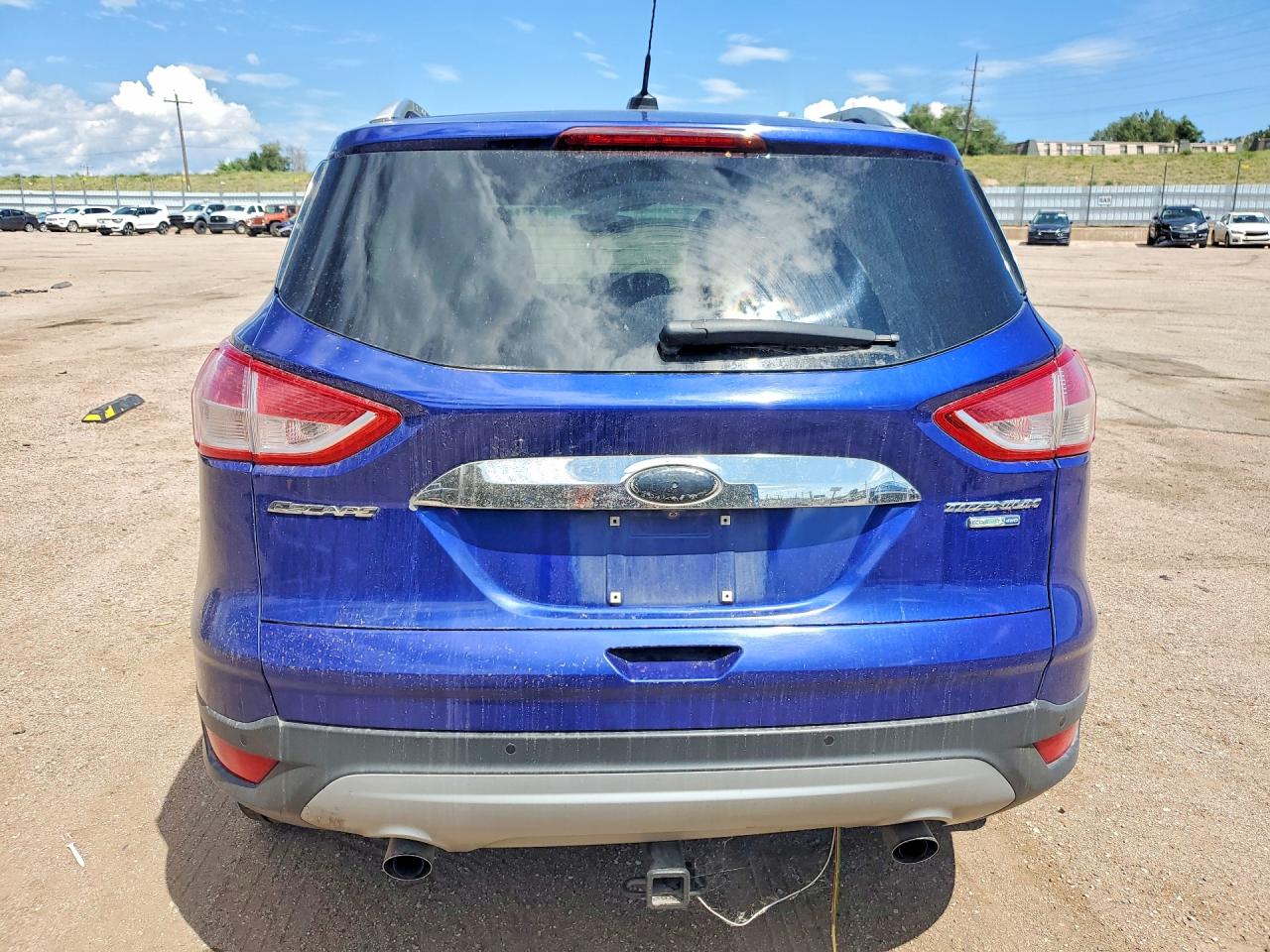 2014 Ford Escape Titanium Синий vin: 1FMCU9J90EUA05259