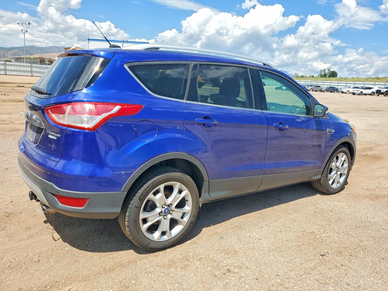 2014 Ford Escape Titanium Синий vin: 1FMCU9J90EUA05259