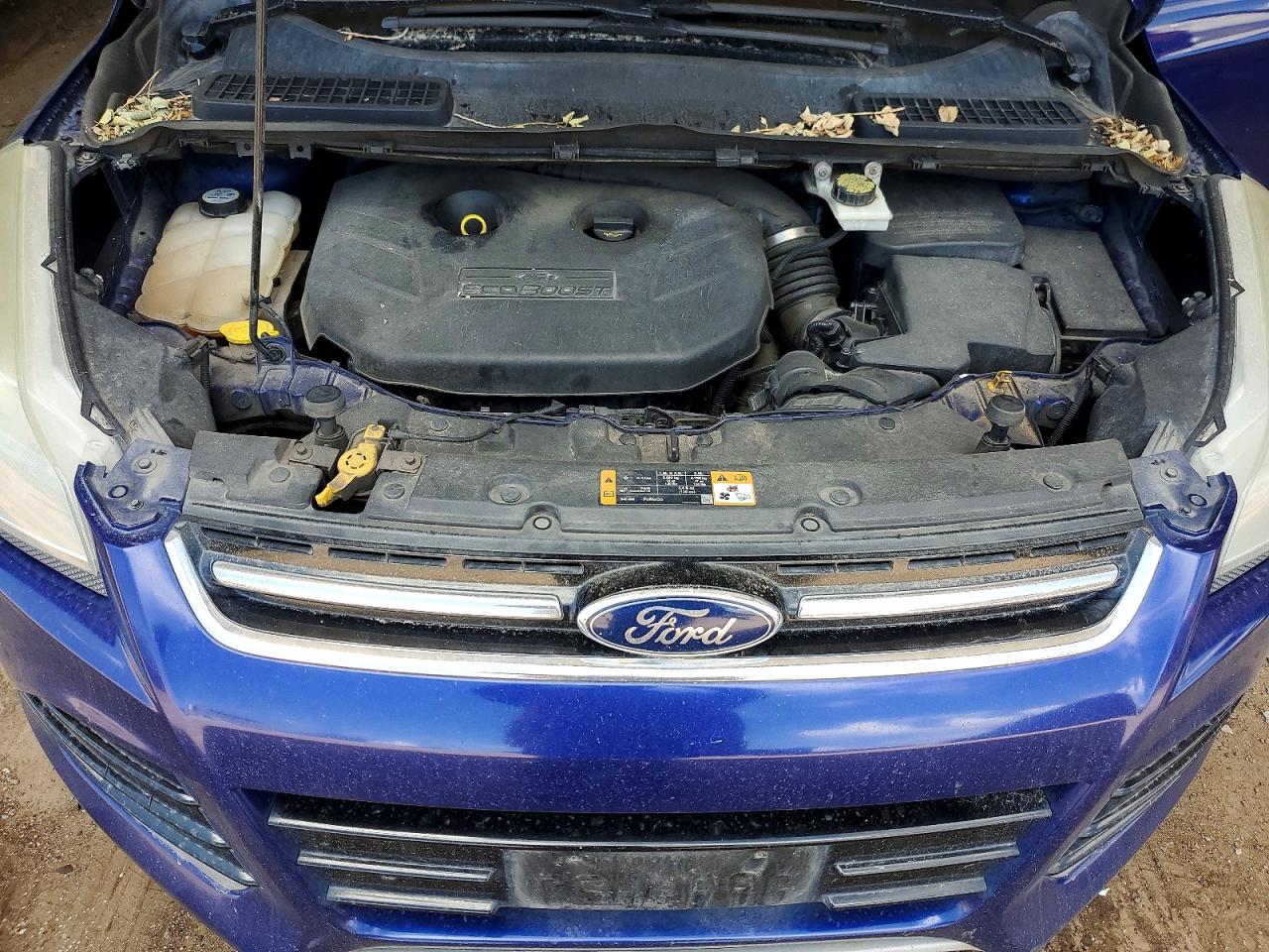 2014 Ford Escape Titanium Синий vin: 1FMCU9J90EUA05259