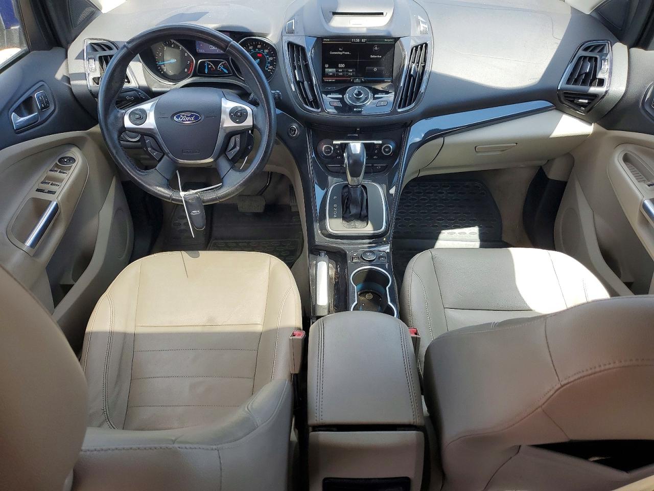 2014 Ford Escape Titanium Синий vin: 1FMCU9J90EUA05259