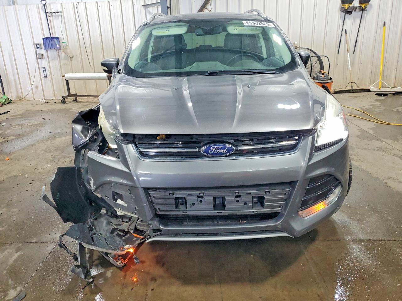 2014 Ford Escape Titanium Gray vin: 1FMCU9J90EUA29951