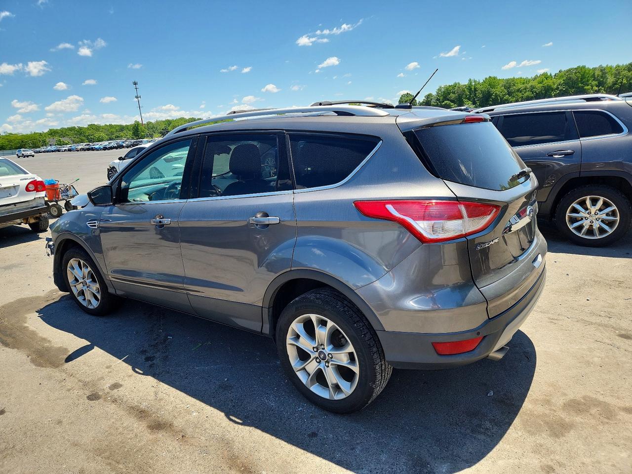 2014 Ford Escape Titanium Gray vin: 1FMCU9J90EUA88661