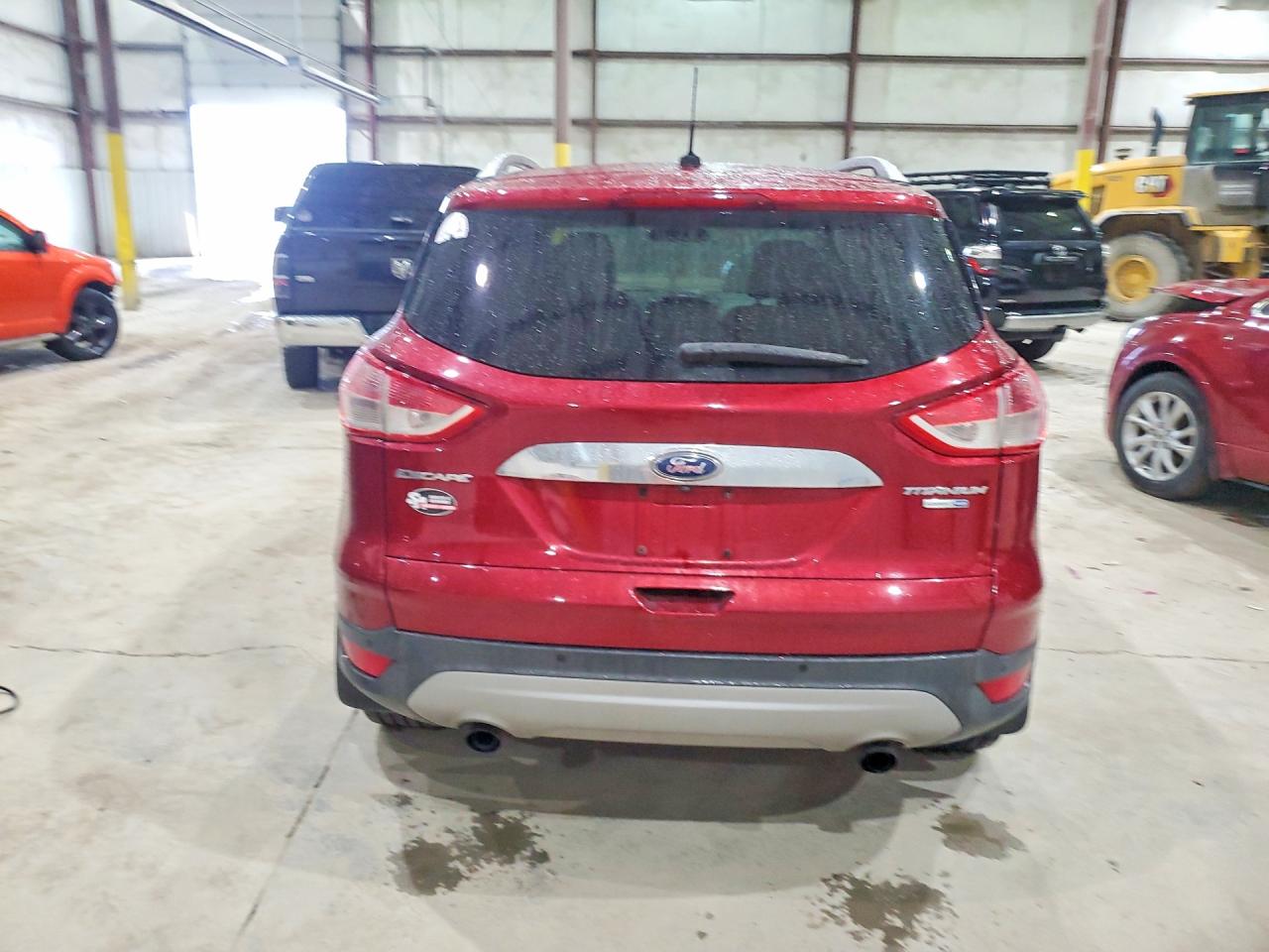 2014 Ford Escape Titanium Burgundy vin: 1FMCU9J90EUA96999