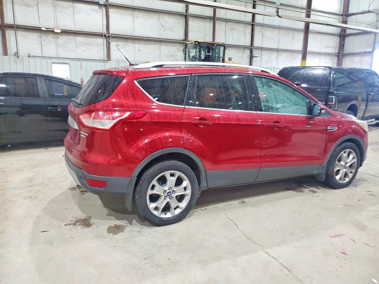 2014 Ford Escape Titanium Burgundy vin: 1FMCU9J90EUA96999