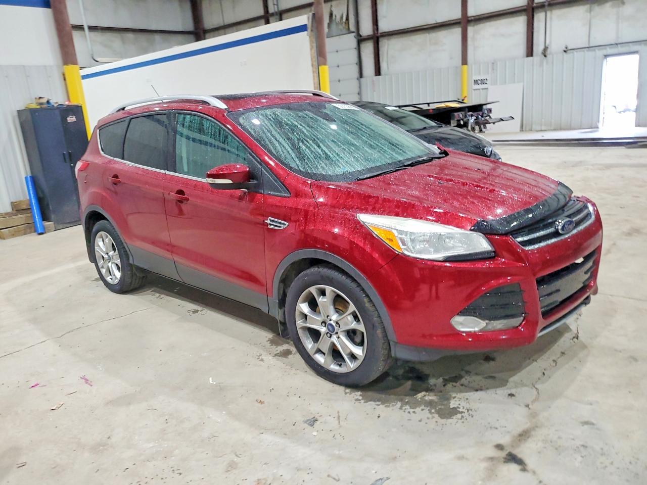 2014 Ford Escape Titanium Burgundy vin: 1FMCU9J90EUA96999