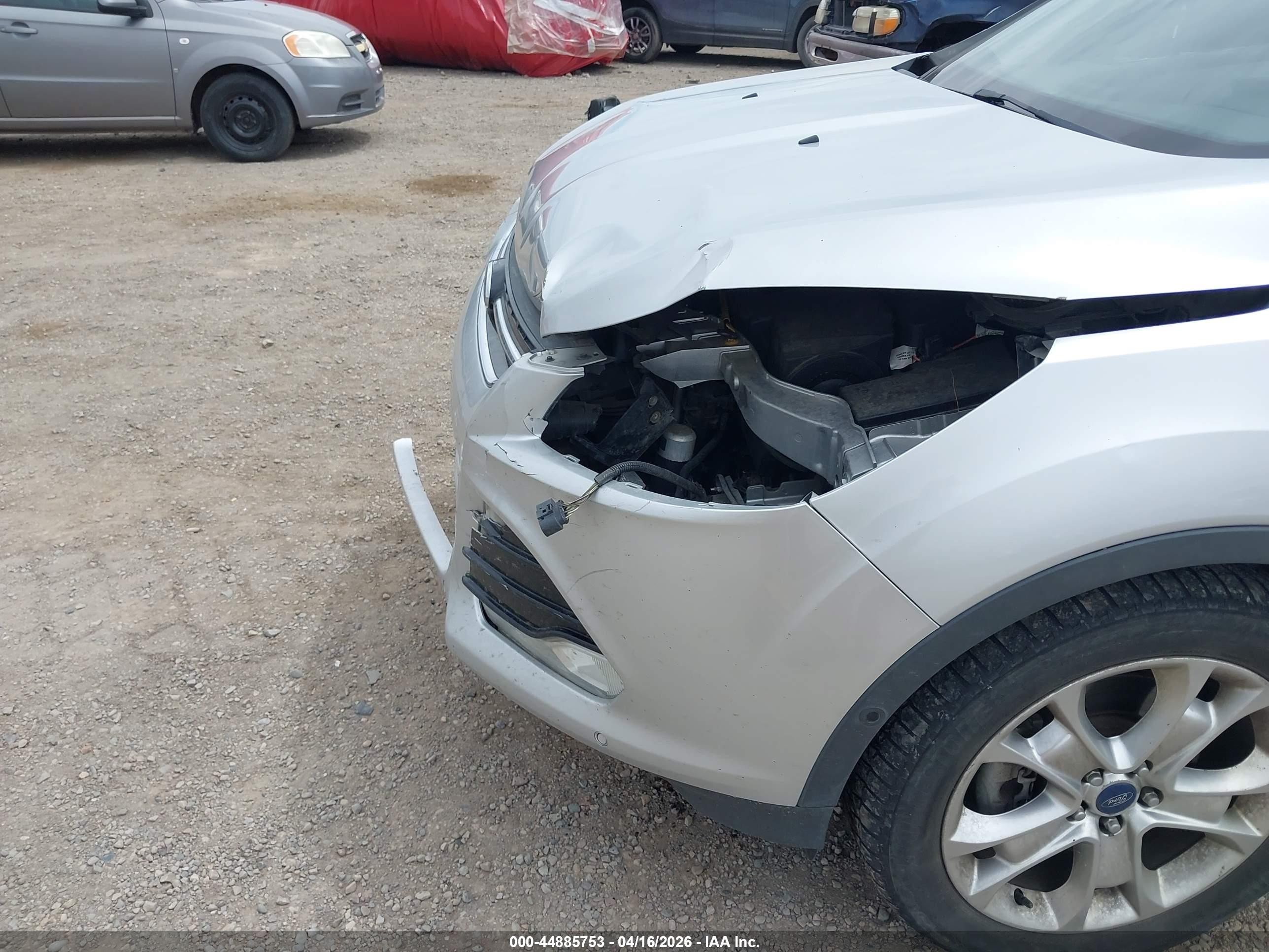 2014 Ford Escape Titanium Silver vin: 1FMCU9J90EUB72317