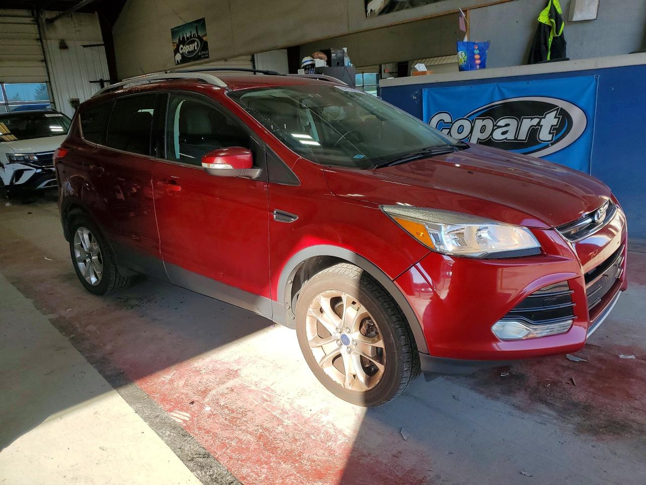 2014 Ford Escape Titanium Maroon vin: 1FMCU9J90EUC18681