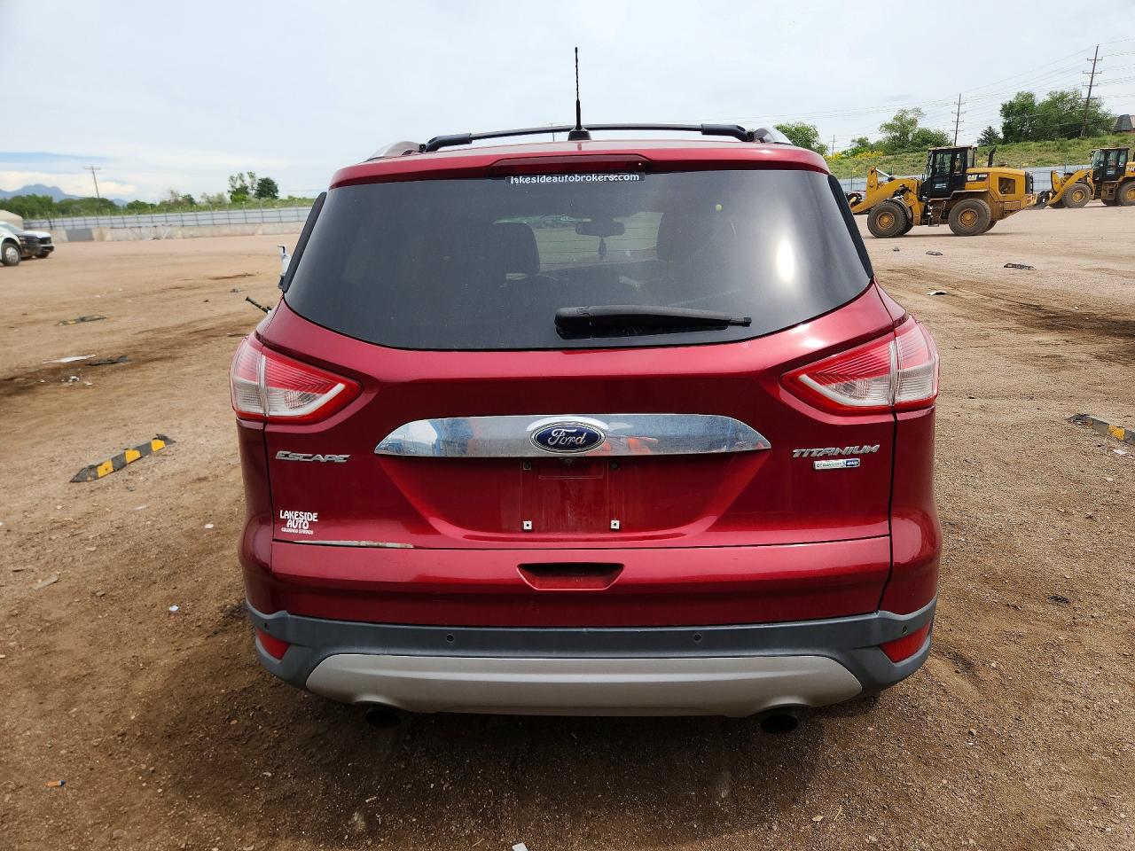 2014 Ford Escape Titanium Red vin: 1FMCU9J90EUC46674