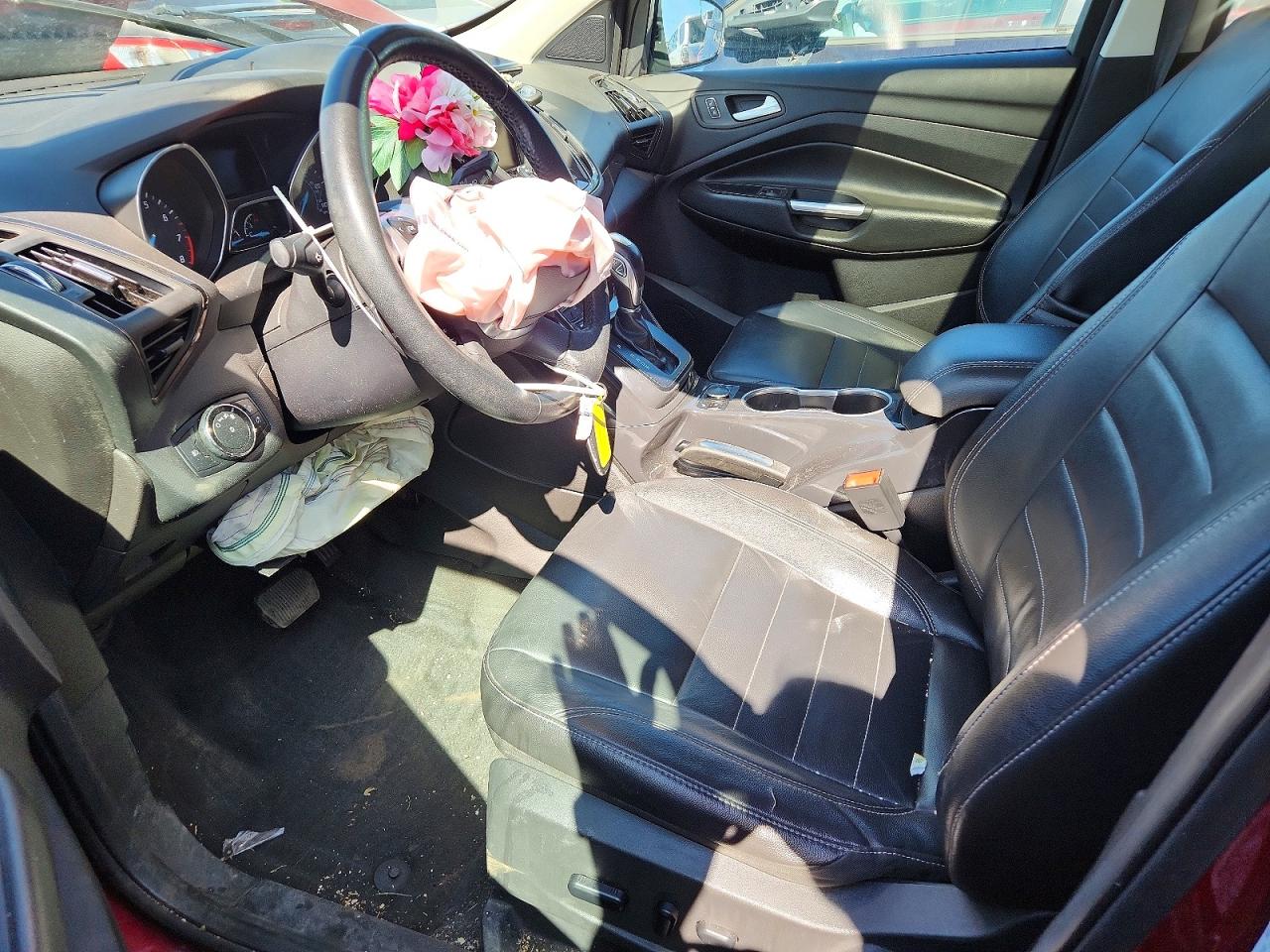 2014 Ford Escape Titanium Red vin: 1FMCU9J90EUC46674