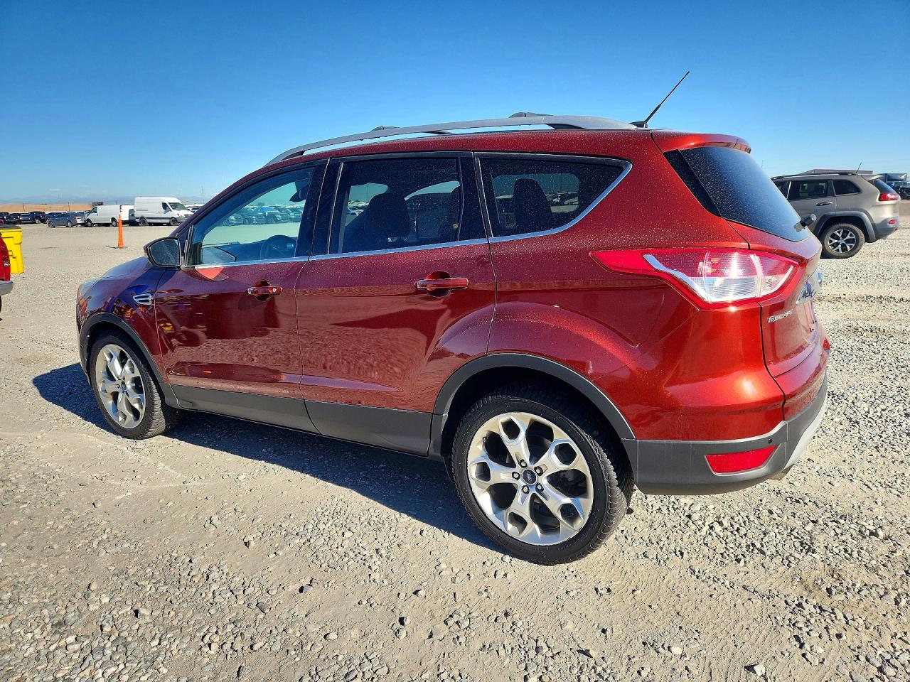 2014 Ford Escape Titanium Orange vin: 1FMCU9J90EUE12594