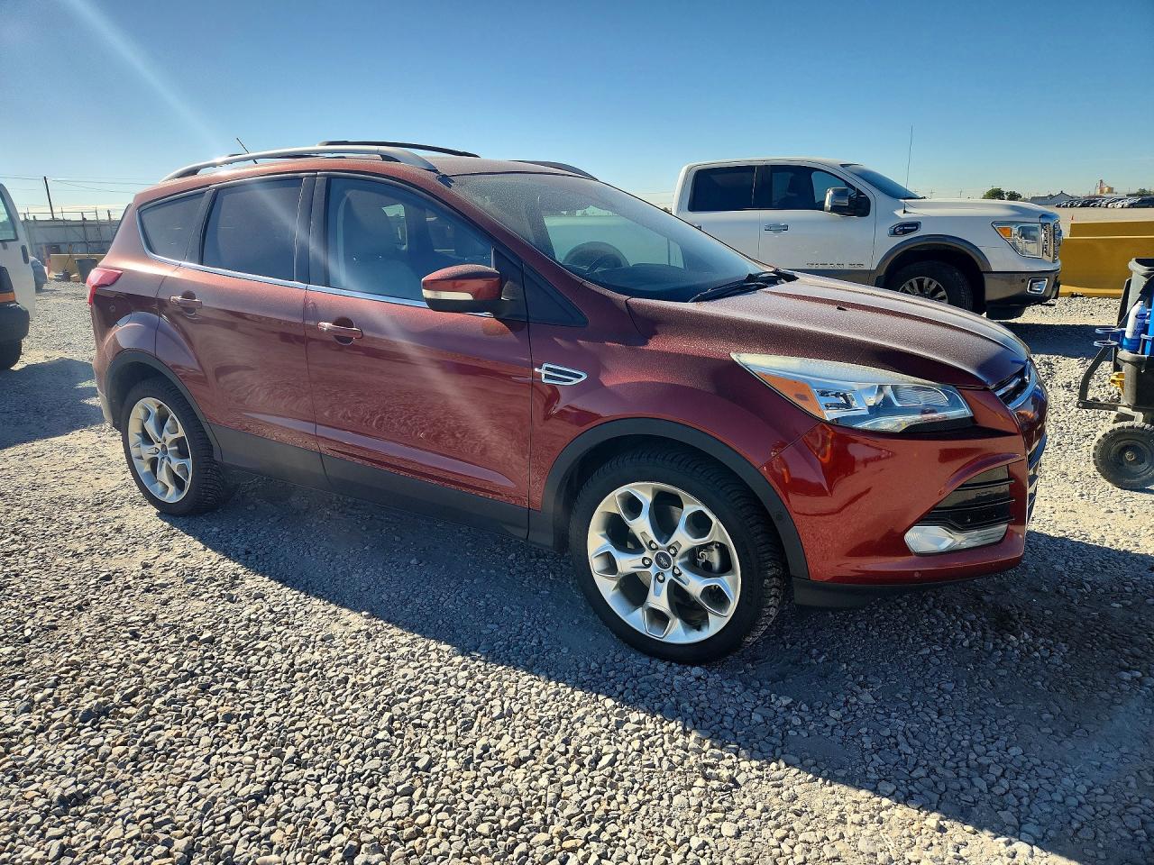 2014 Ford Escape Titanium Orange vin: 1FMCU9J90EUE12594