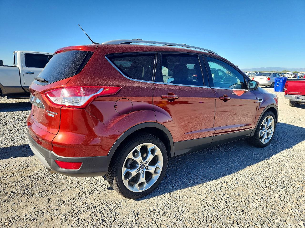 2014 Ford Escape Titanium Orange vin: 1FMCU9J90EUE12594