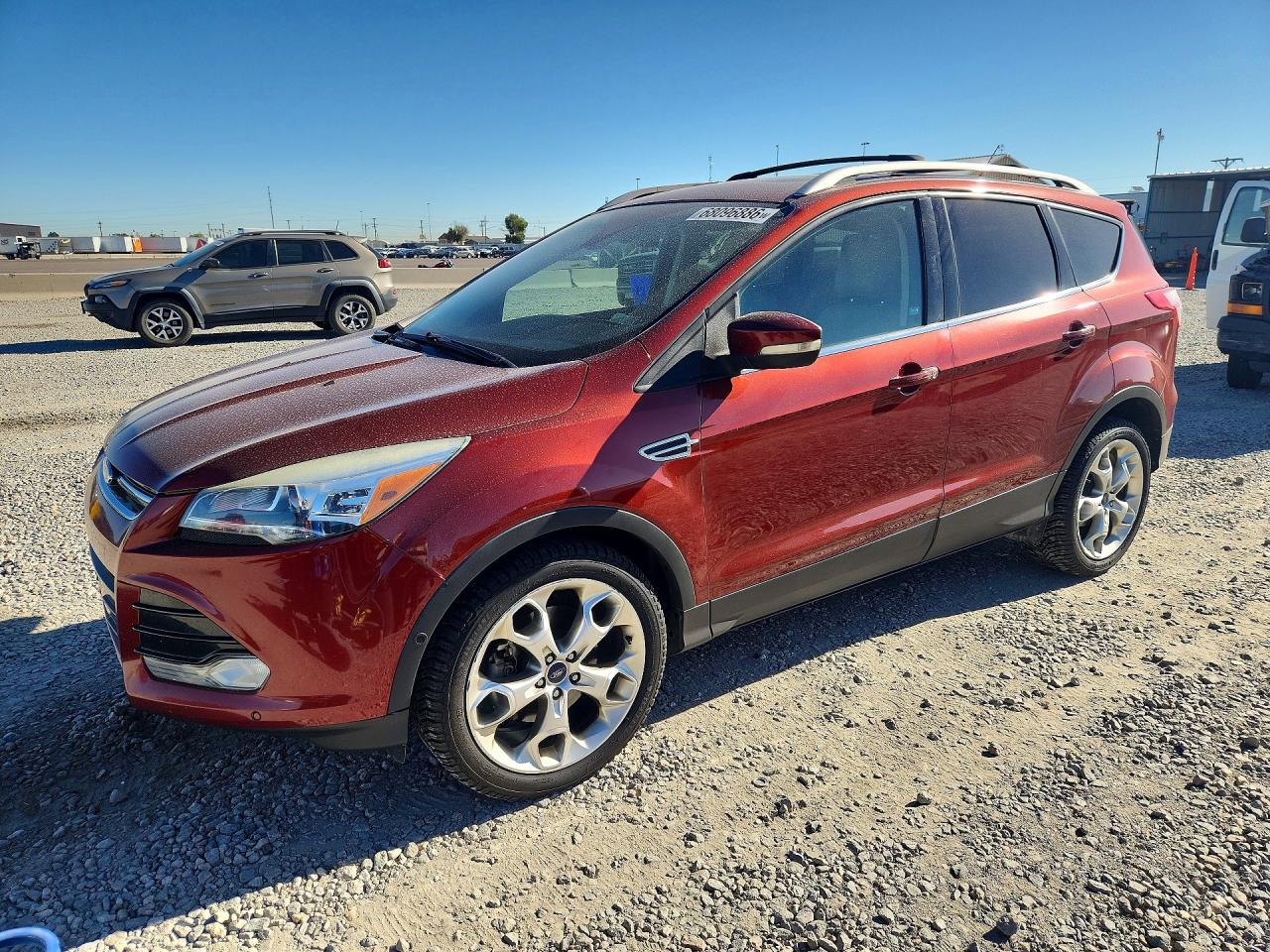 2014 Ford Escape Titanium Оранжевый vin: 1FMCU9J90EUE12594