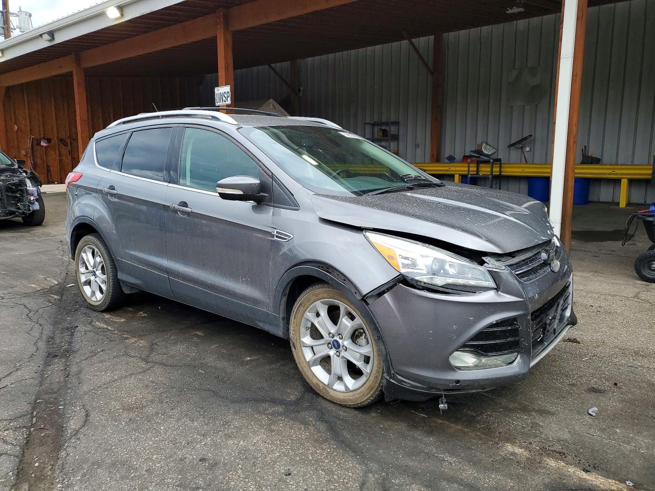 2014 Ford Escape Titanium Gray vin: 1FMCU9J90EUE12773