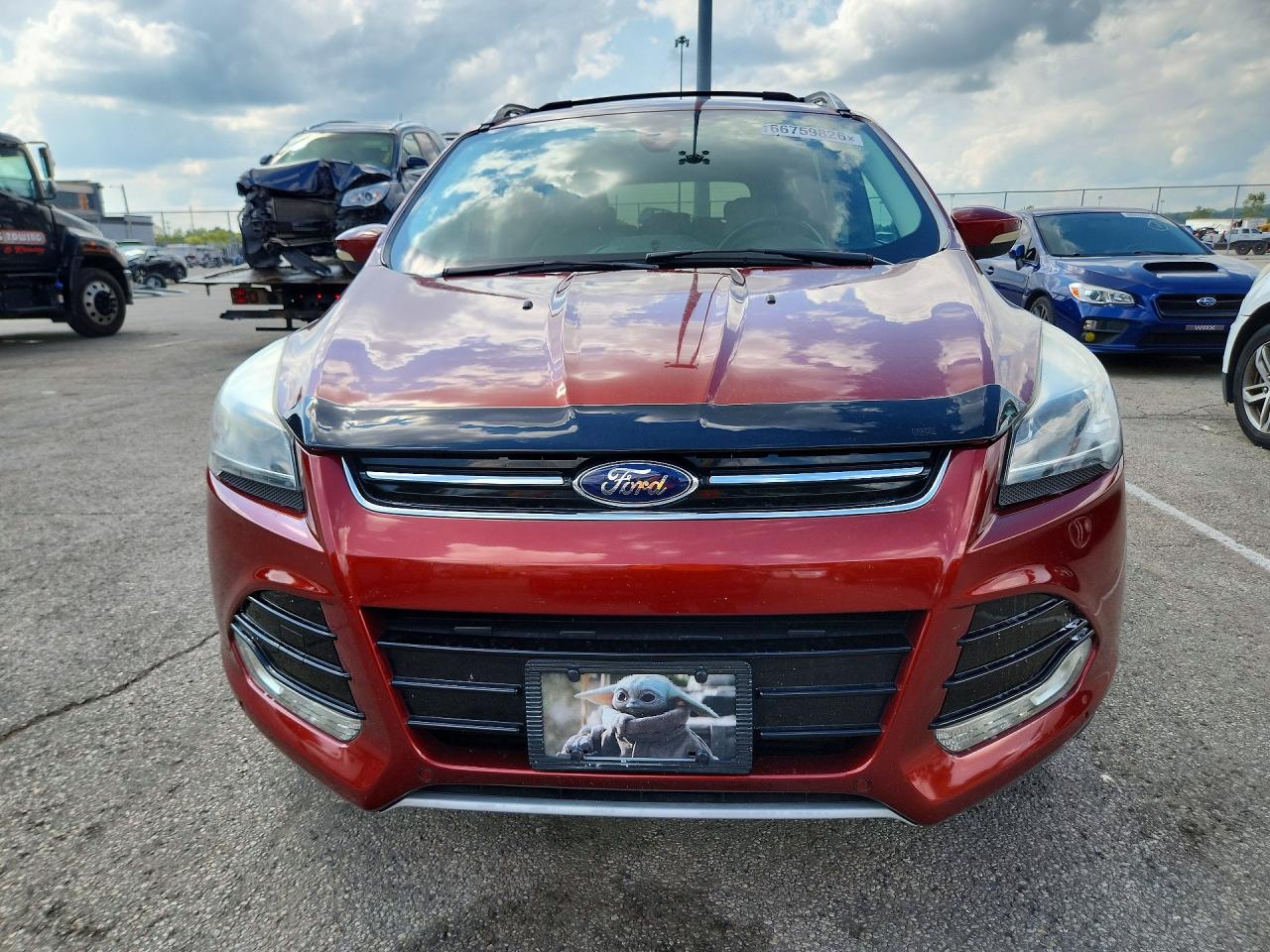 2014 Ford Escape Titanium Orange vin: 1FMCU9J90EUE23580