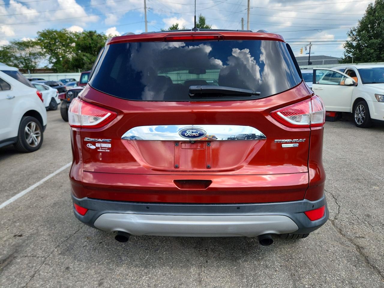 2014 Ford Escape Titanium Orange vin: 1FMCU9J90EUE23580